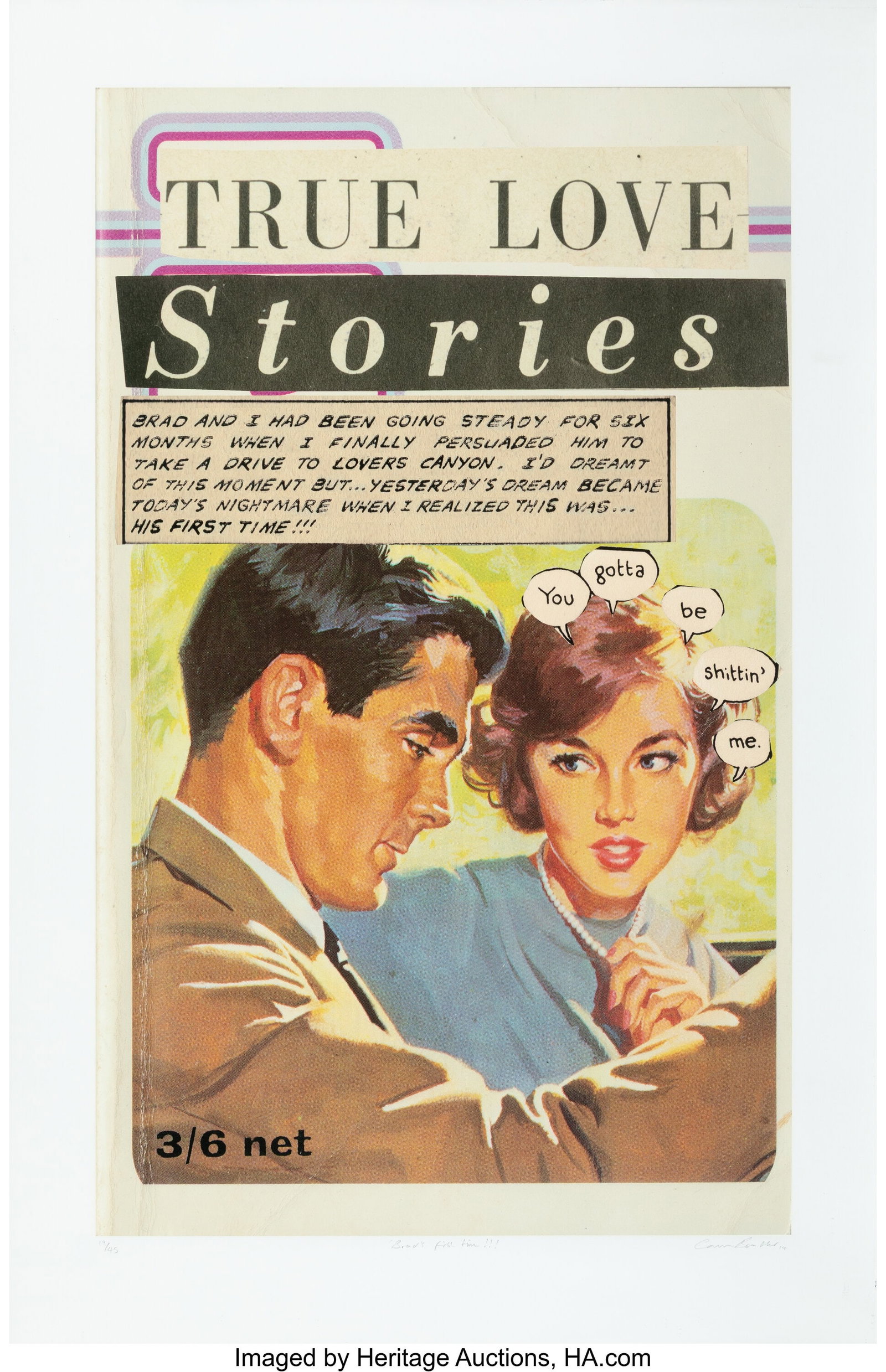 The Connor Brothers (b. 1968) Brad's First Time,: The Connor Brothers (b. 1968) Brad's First Time, 2014 Digital pigment print in colors on wove paper 47 x 30-1/2 inches (119.4 x 77.5 cm) (sheet&