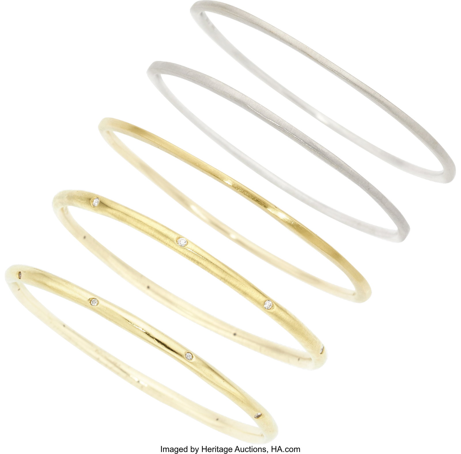 Robin Rotenier Diamond, Gold Bracelets Stones (1 of 1)