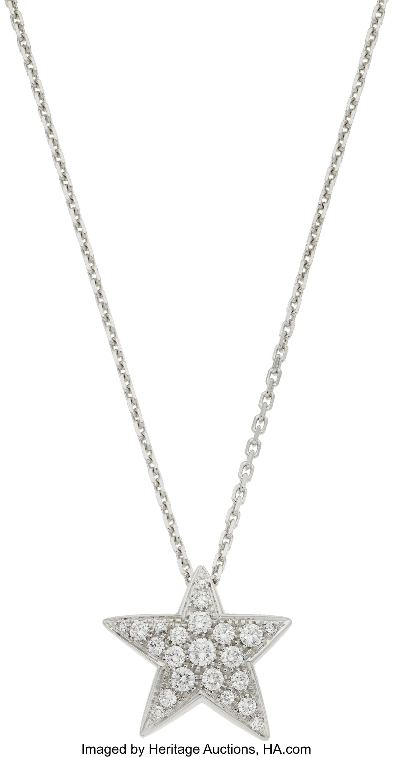 Chanel Diamond, White Gold Pendant-Necklace Sto (1 of 2)