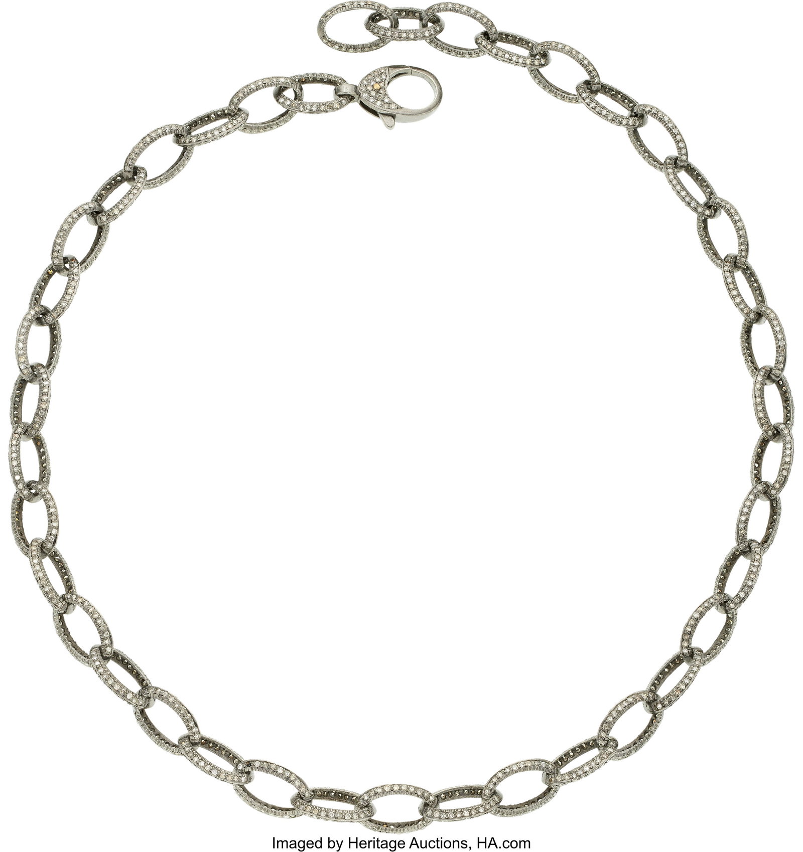 Diamond, Silver Necklace Stones: single-cut dia (1 of 1)