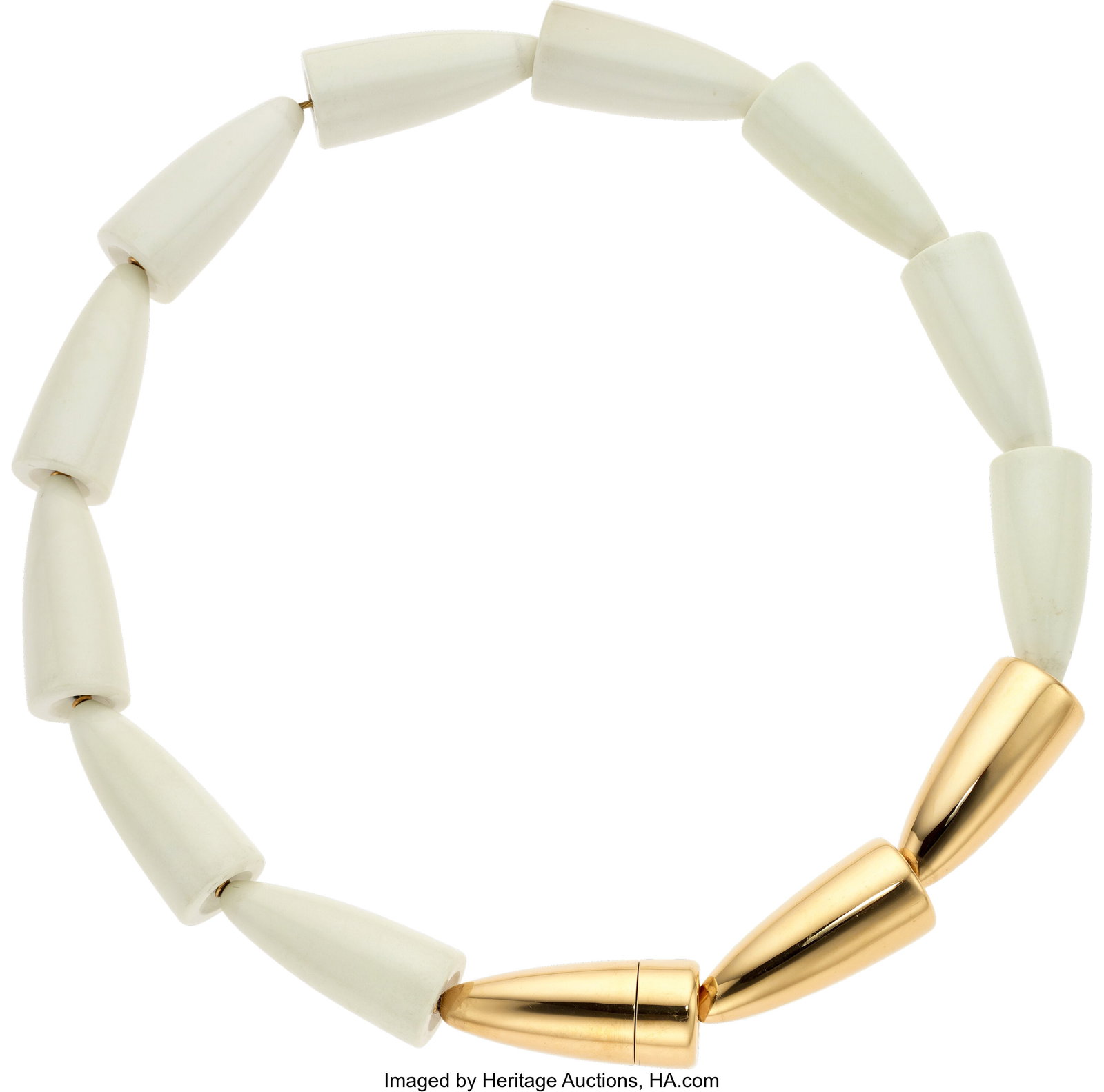 Vhernier Agate, Diamond, Gold Necklace Stones (1 of 2)
