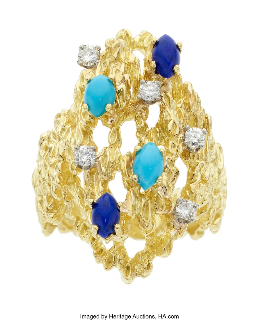 Diamond, Multi-Stone, Gold Ring Stones: Full-cu (1 of 2)