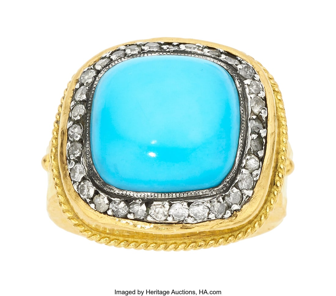 ARA Collection Turquoise, Diamond, Gold, Silver (1 of 2)
