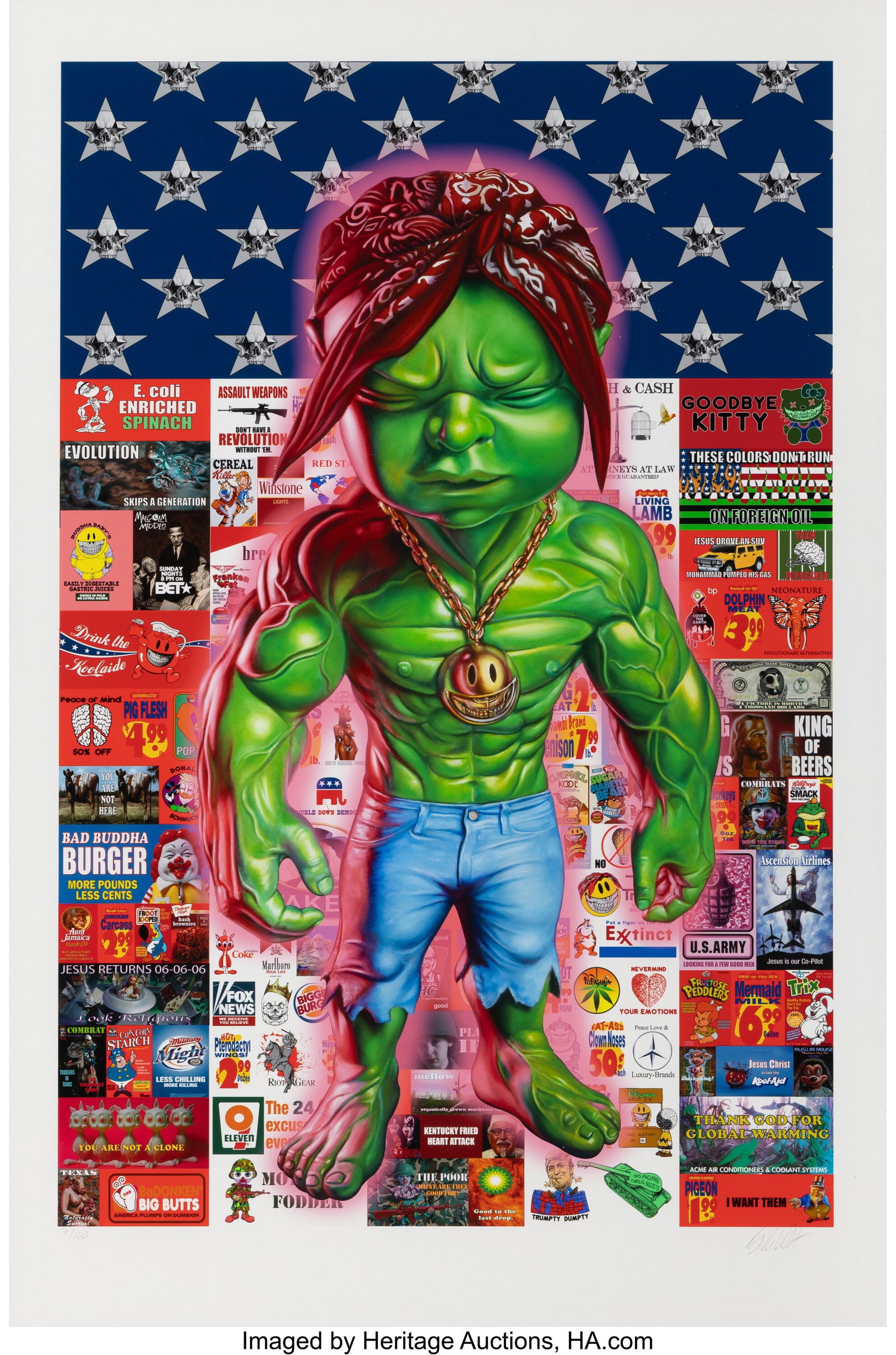 Ron English (b. 1959) Temper Pac, 2016 Archival  (1 of 1)