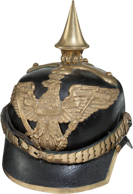 Prussian Model 1860 Dragoon Pickelhaube.: Prussian Model 1860 Dragoon Pickelhaube. 9 3/4" hig