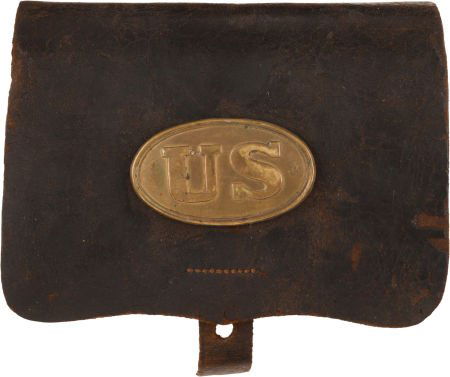 "PATTERN" US M1842 Pistol Cartridge Box.: "PATTERN" US M1842 Pistol Cartridge Box. Exterior excellent with some scattered crazing