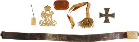 Austria: Imperial Austrian Army Officer's Group,: Austria: Imperial Austrian Army Officer's Group, including: a gilt brass Austrian Officer's Mi