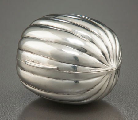 A TIFFANY & CO. SILVER NUTMEG GRATER Tiffany &: A TIFFANY & CO. SILVER NUTMEG GRATER Tiffany & Co., New York, New York, Early 20th ce
