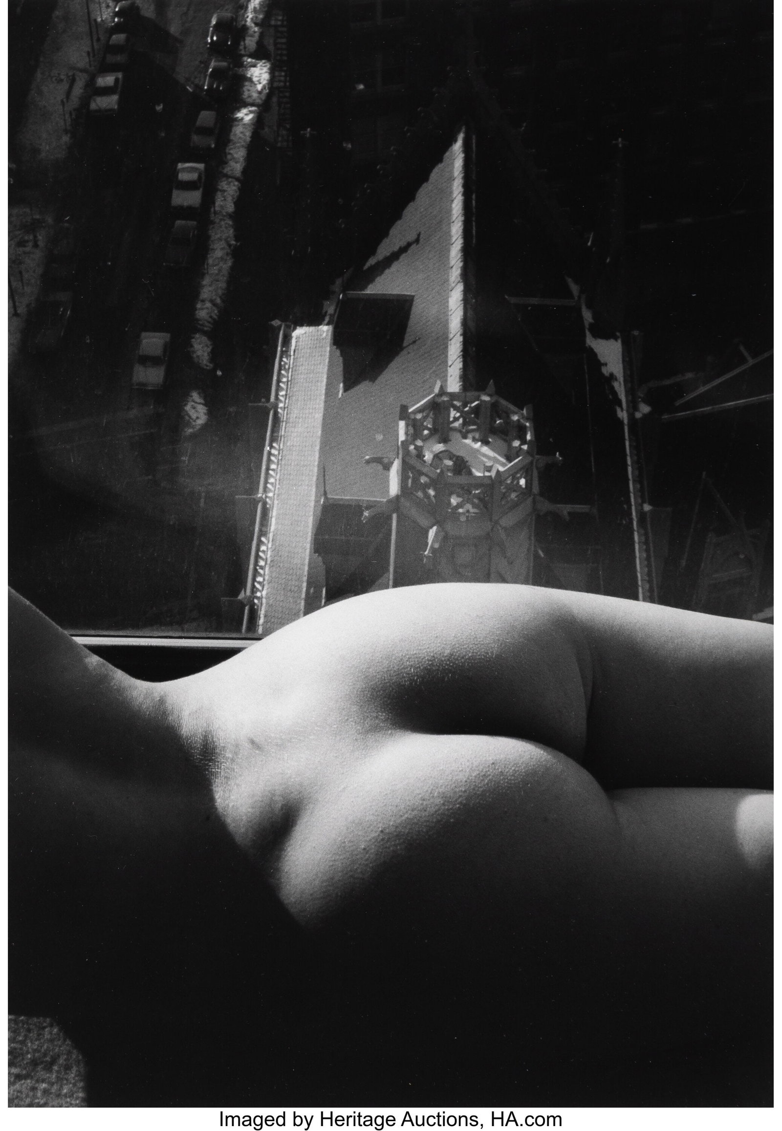 Lucien Clergue (French, 1934-2014) Nude in Chica: Lucien Clergue (French, 1934-2014) Nude in Chicago, 1977 Gelatin silver print 13-7/8 x 8-1/2 inches (35.2 x 21.6 cm) (image) 15 x 11-1&s