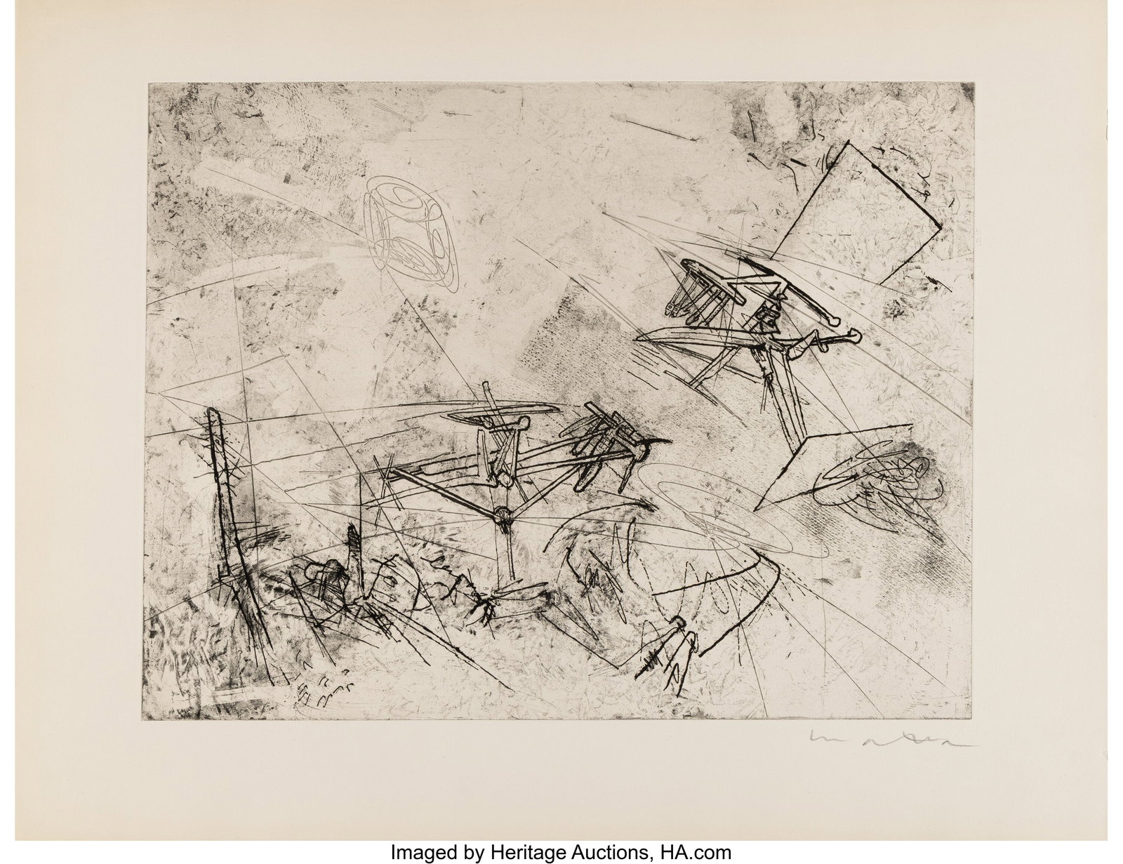 Roberto Matta (1911-2002) ComicStrip, 1959 Etchi: Roberto Matta (1911-2002) ComicStrip, 1959 Etching on wove paper 22 x 30-1/2 inches (55.9 x 77.5 cm) (sheet) Edition of 10 Signed in pencil lower 