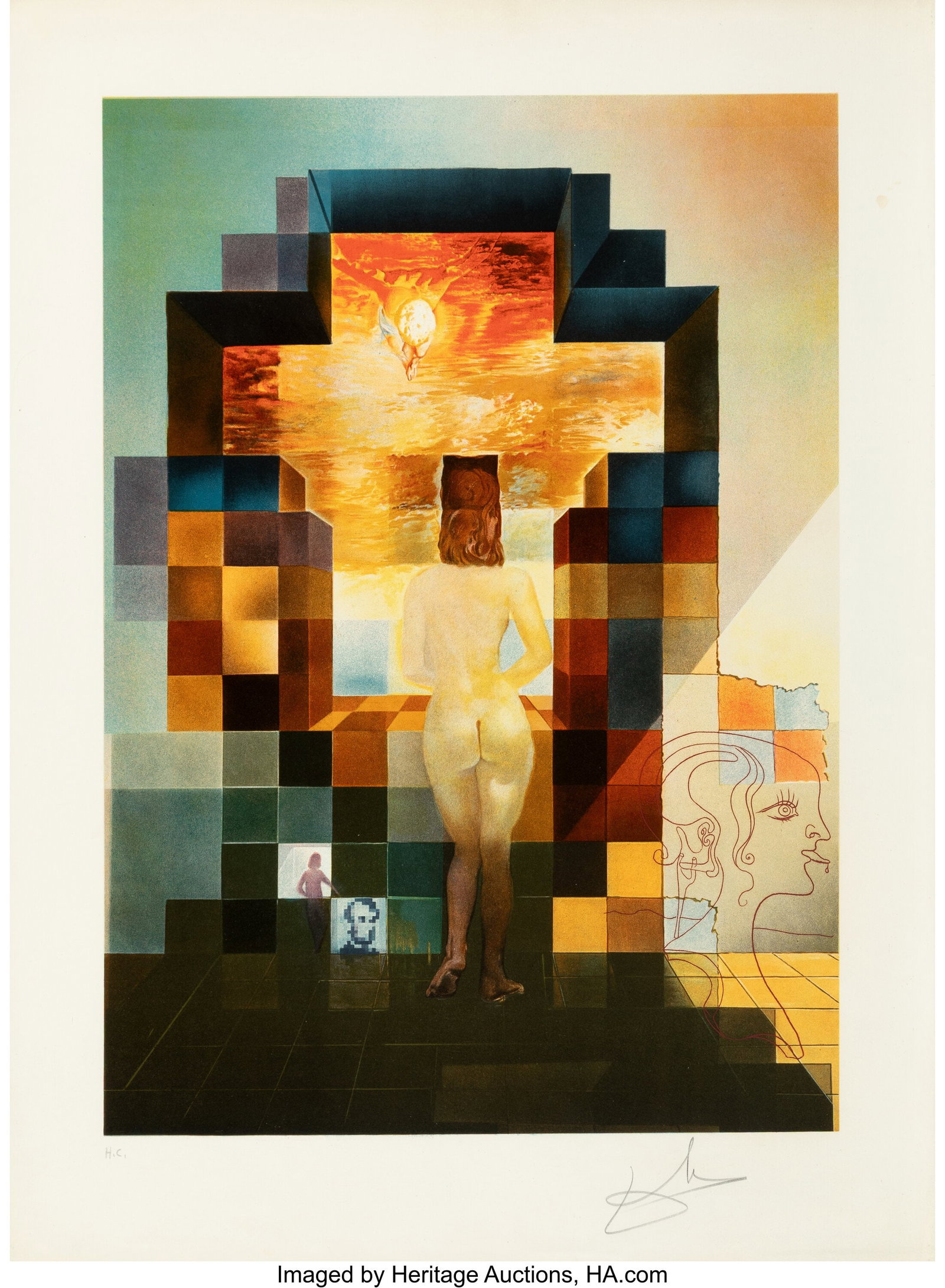 Salvador Dalí (1904-1989) Lincoln in Dalivision (1 of 1)