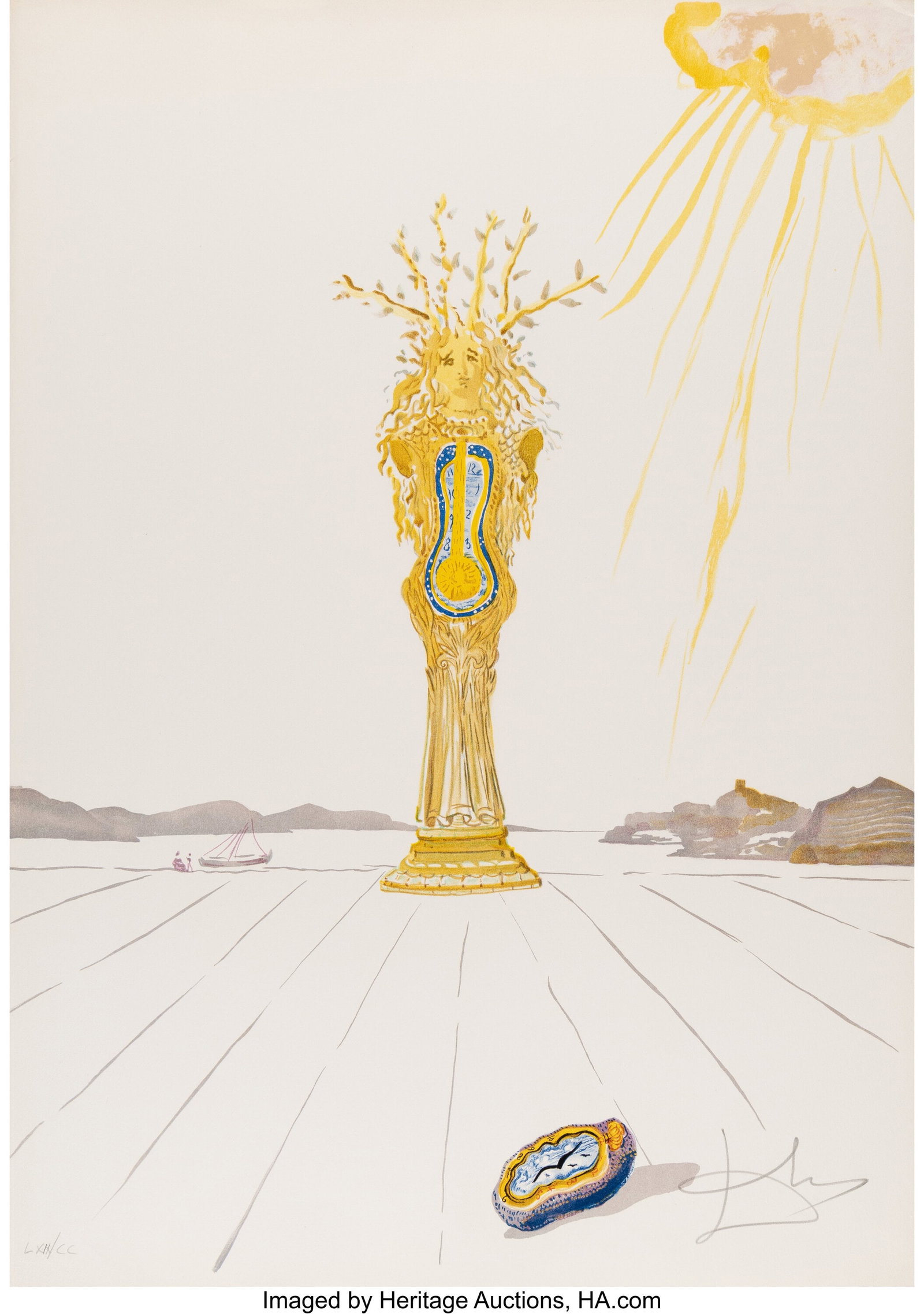 Salvador Dalí (1904-1989) Barometer Woman, from: Salvador Dalí (1904-1989) Barometer Woman, from Time, 1976 Photolithograph in colors on Arches paper 29-7/8 x 21-1/4 inches (75.9 x 54.0 cm&rpar