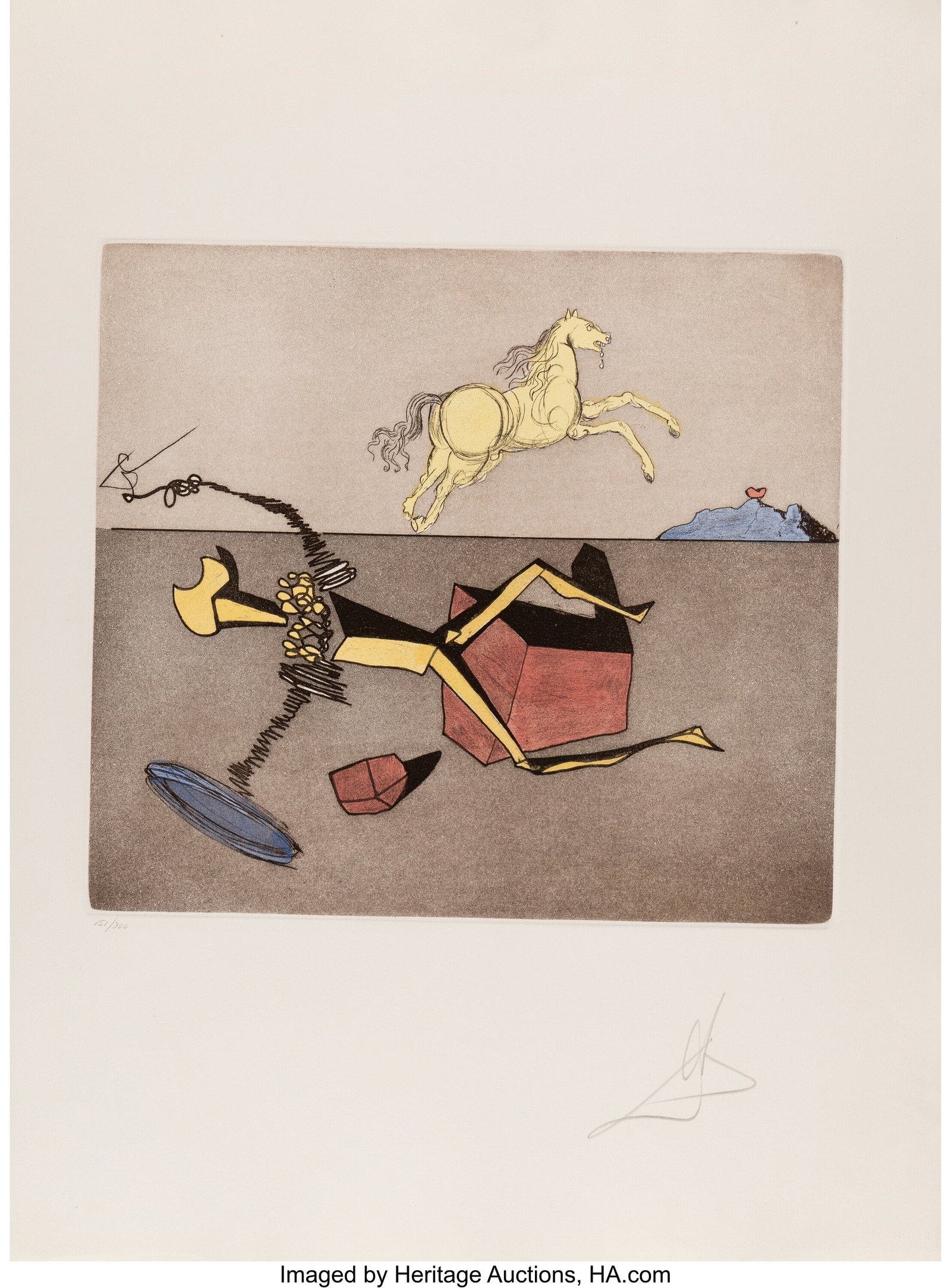 Salvador Dalí (1904-1989) Aspiration, from Hist (1 of 3)