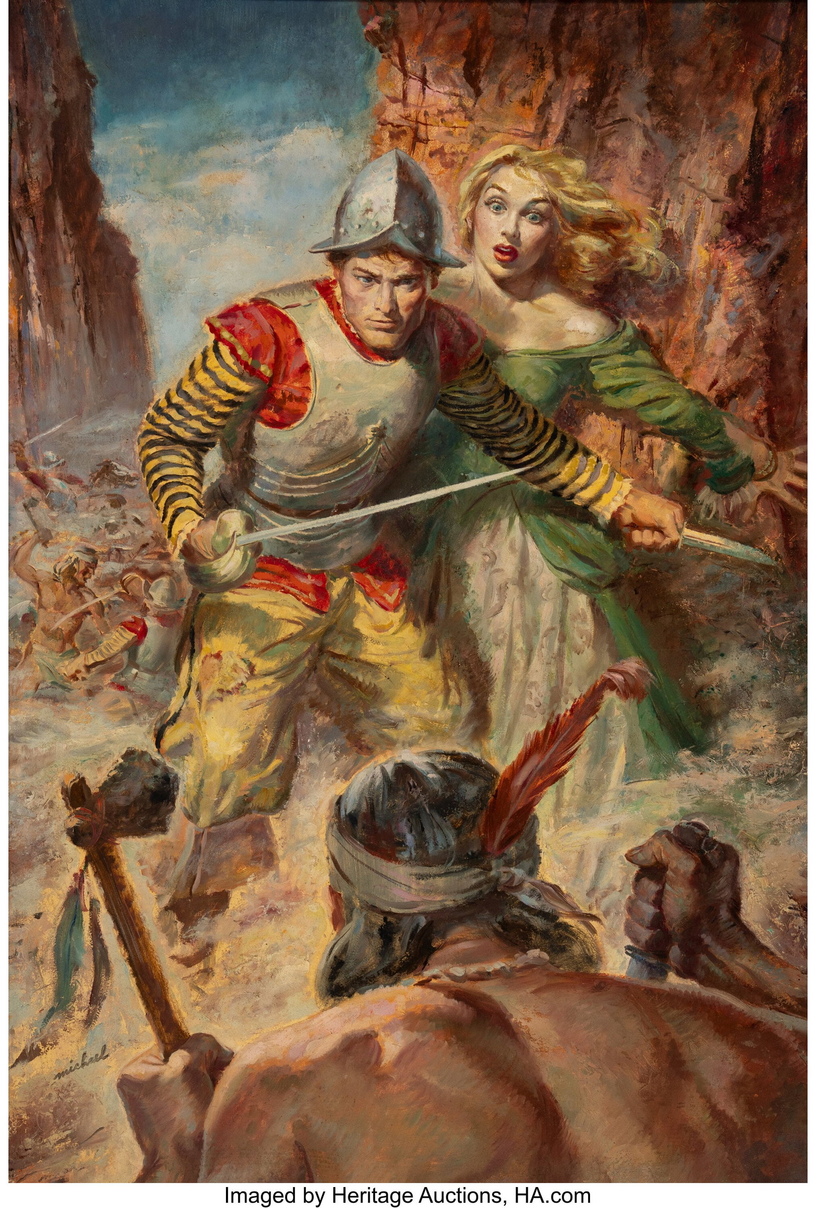 American Artist (20th Century) The Rose and The  (1 of 4)