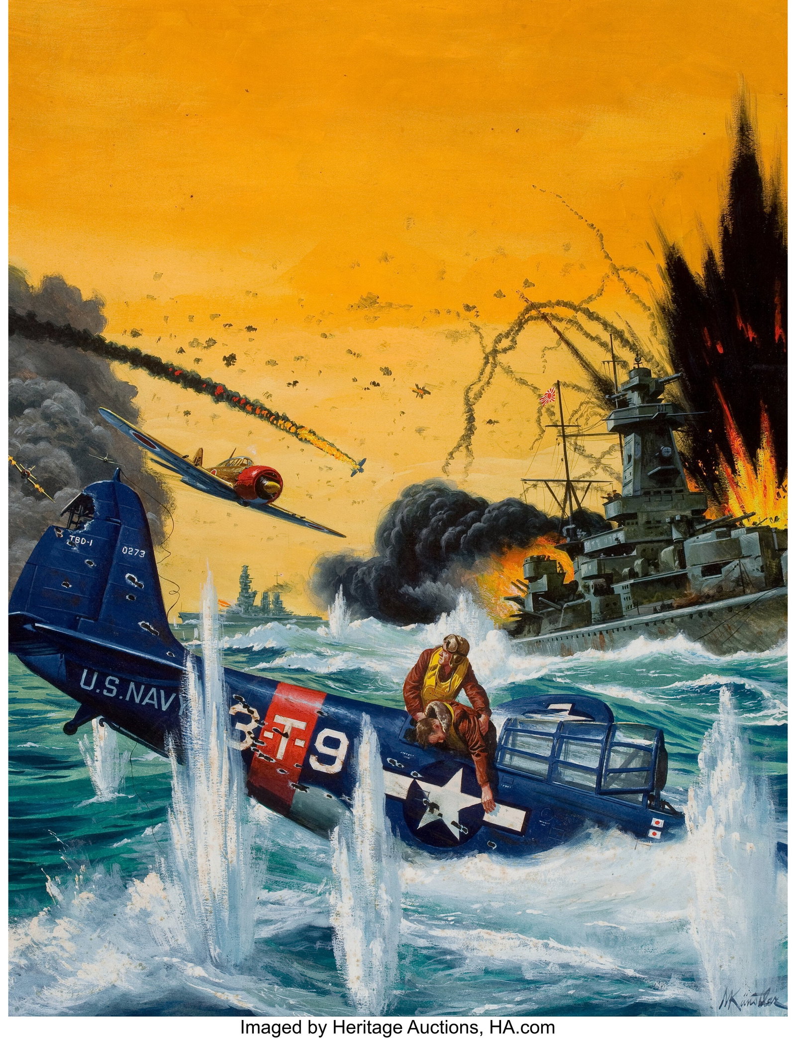 Morton Künstler (American, 1931-2025) Battle of (1 of 4)