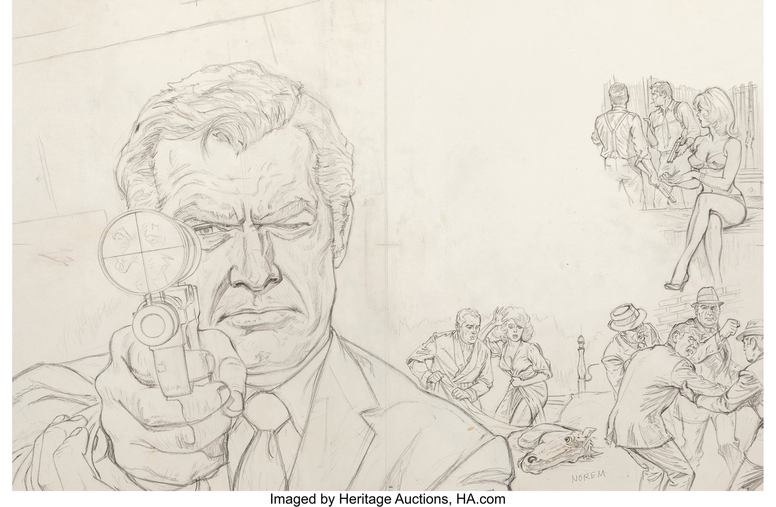Earl Norem (American, 1923-2015) The Godfather,  (1 of 2)