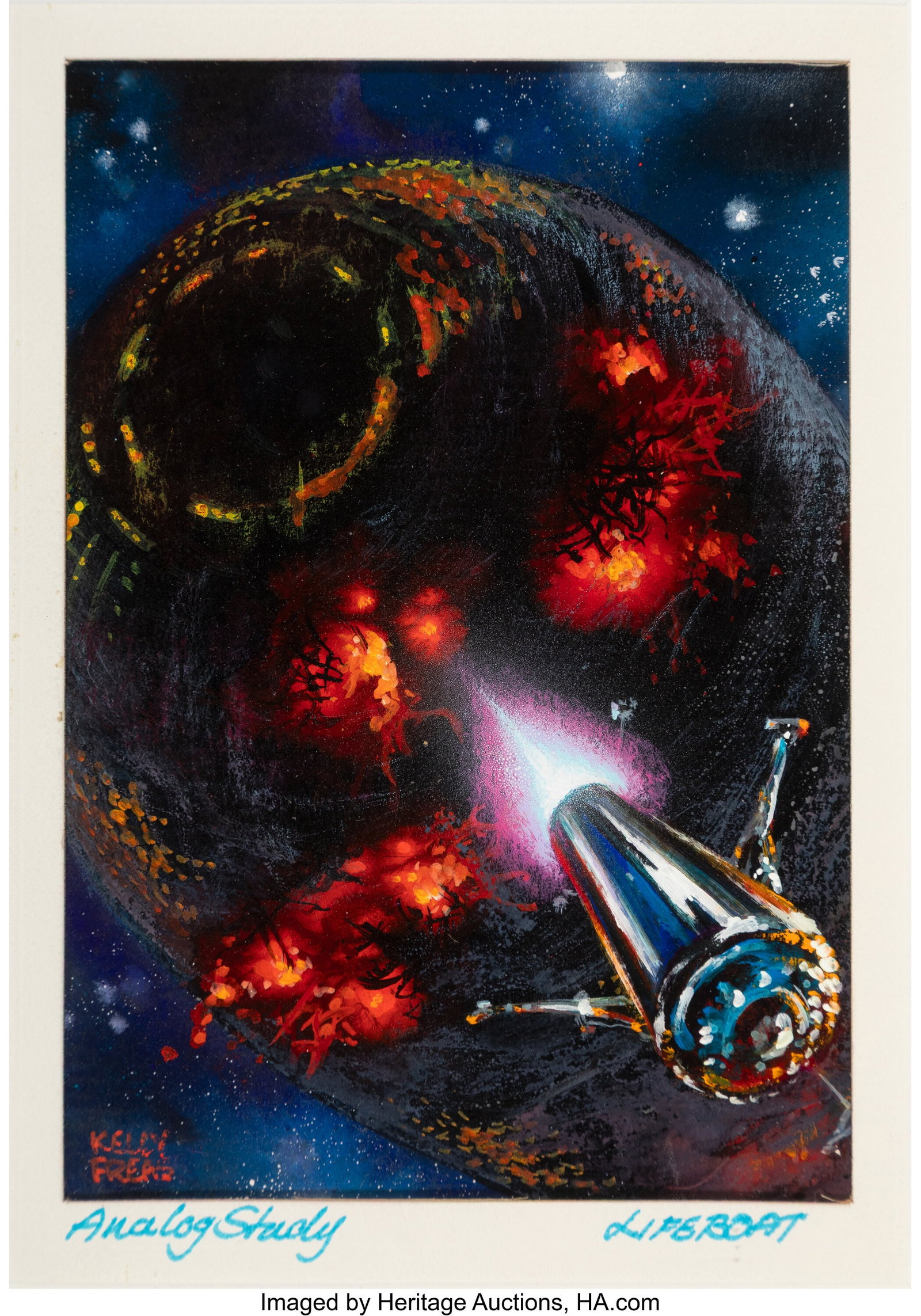 Kelly Freas (American, 1922-2005) Lifeboat, Anal (1 of 2)