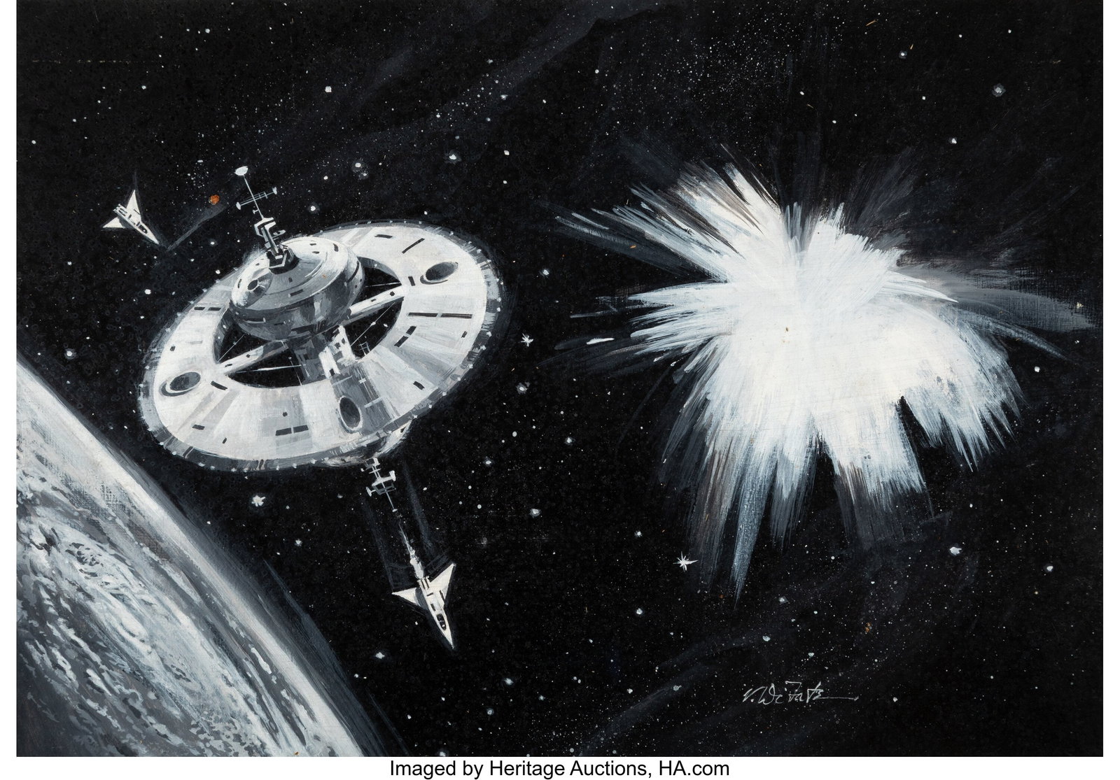 Vincent Di Fate (American, b. 1945) Nuisance Val (1 of 2)