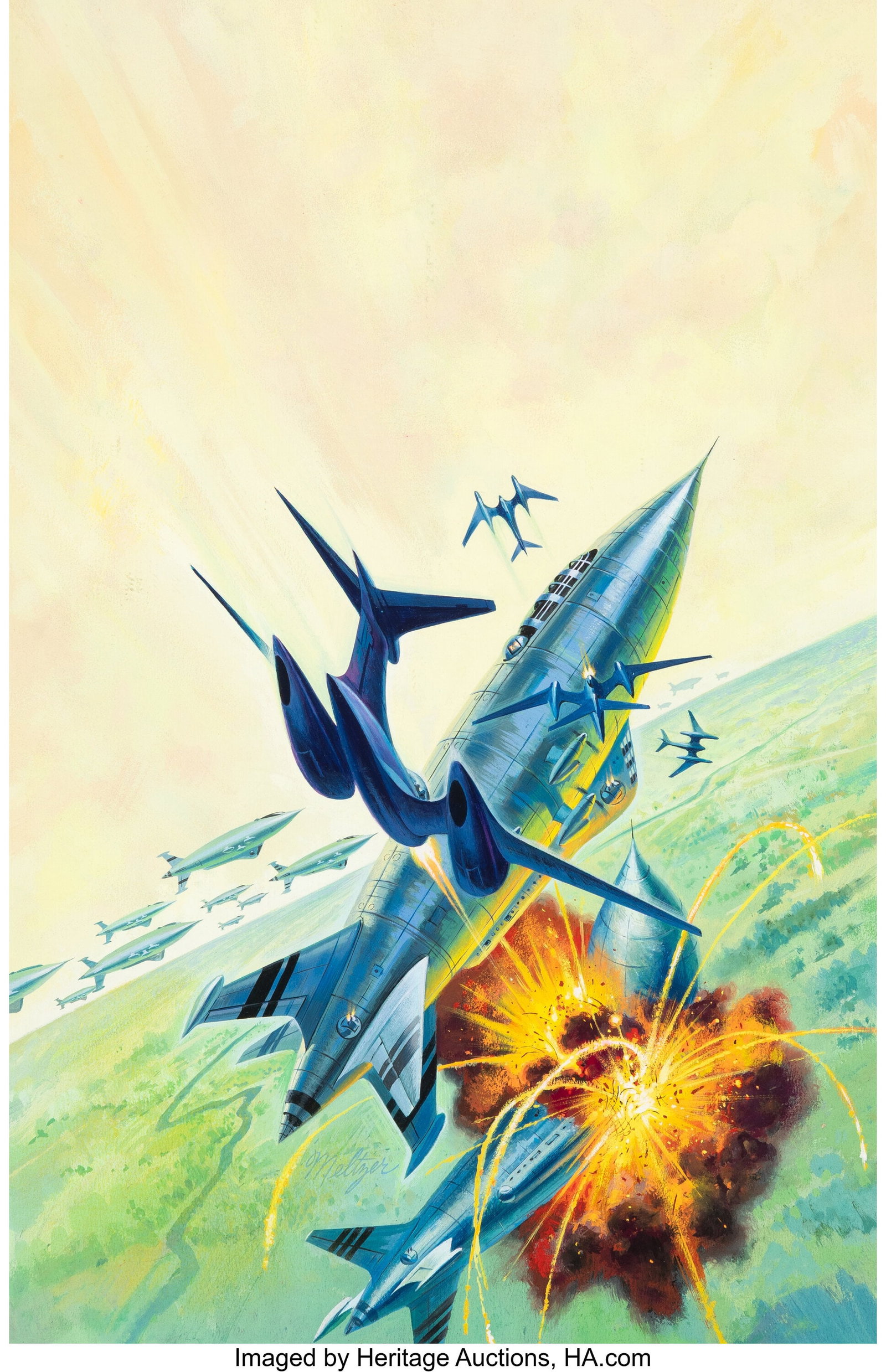 Davis Meltzer (American, 20th Century) The Warlo (1 of 3)