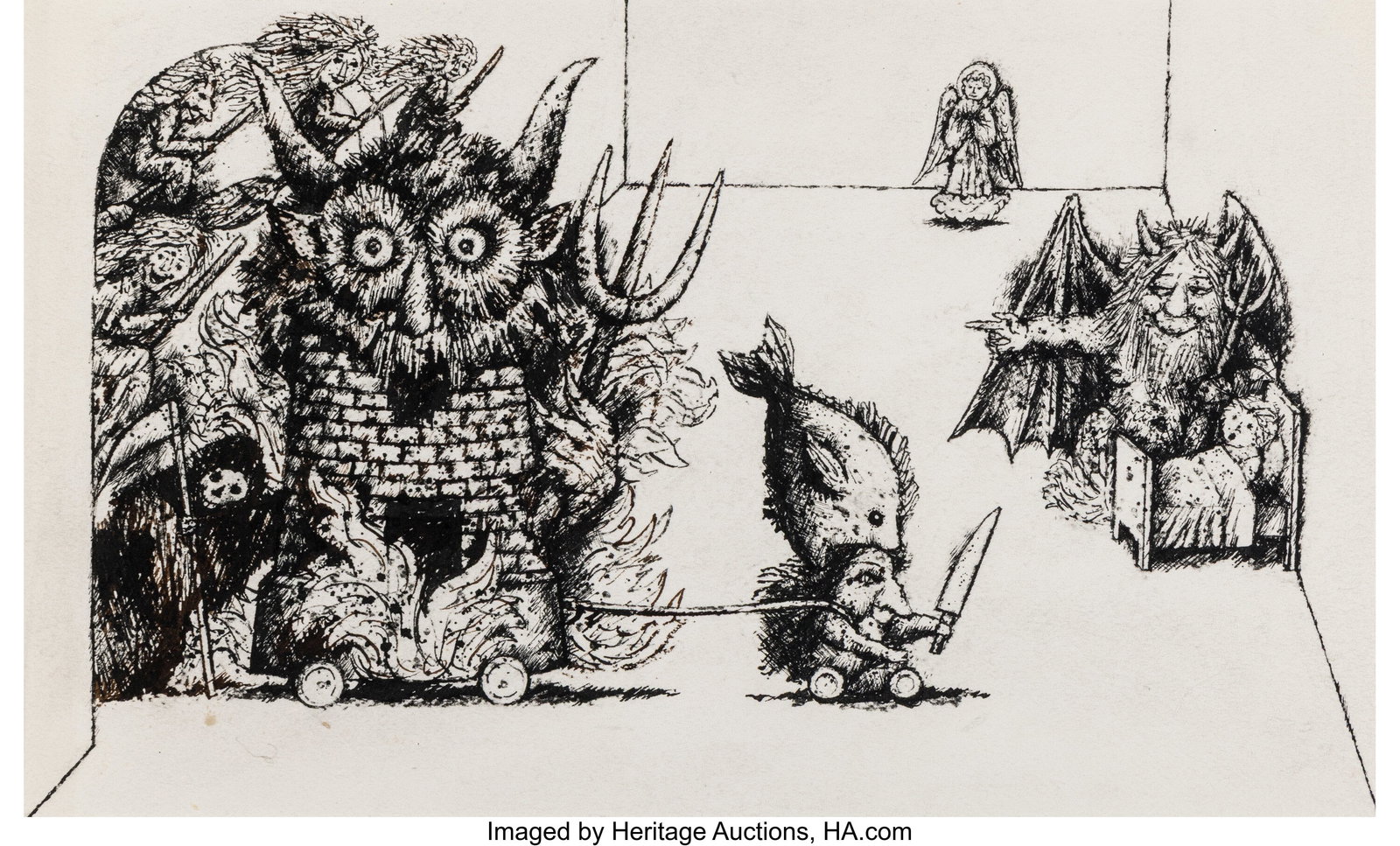 Beni Montresor (Italian, 1926-2001) The Devil Br (1 of 2)