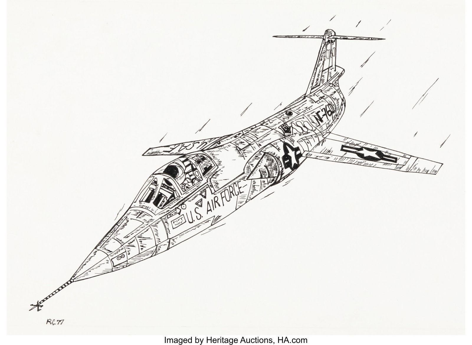 American Artist (20th Century) NF-760 aviation s (1 of 2)