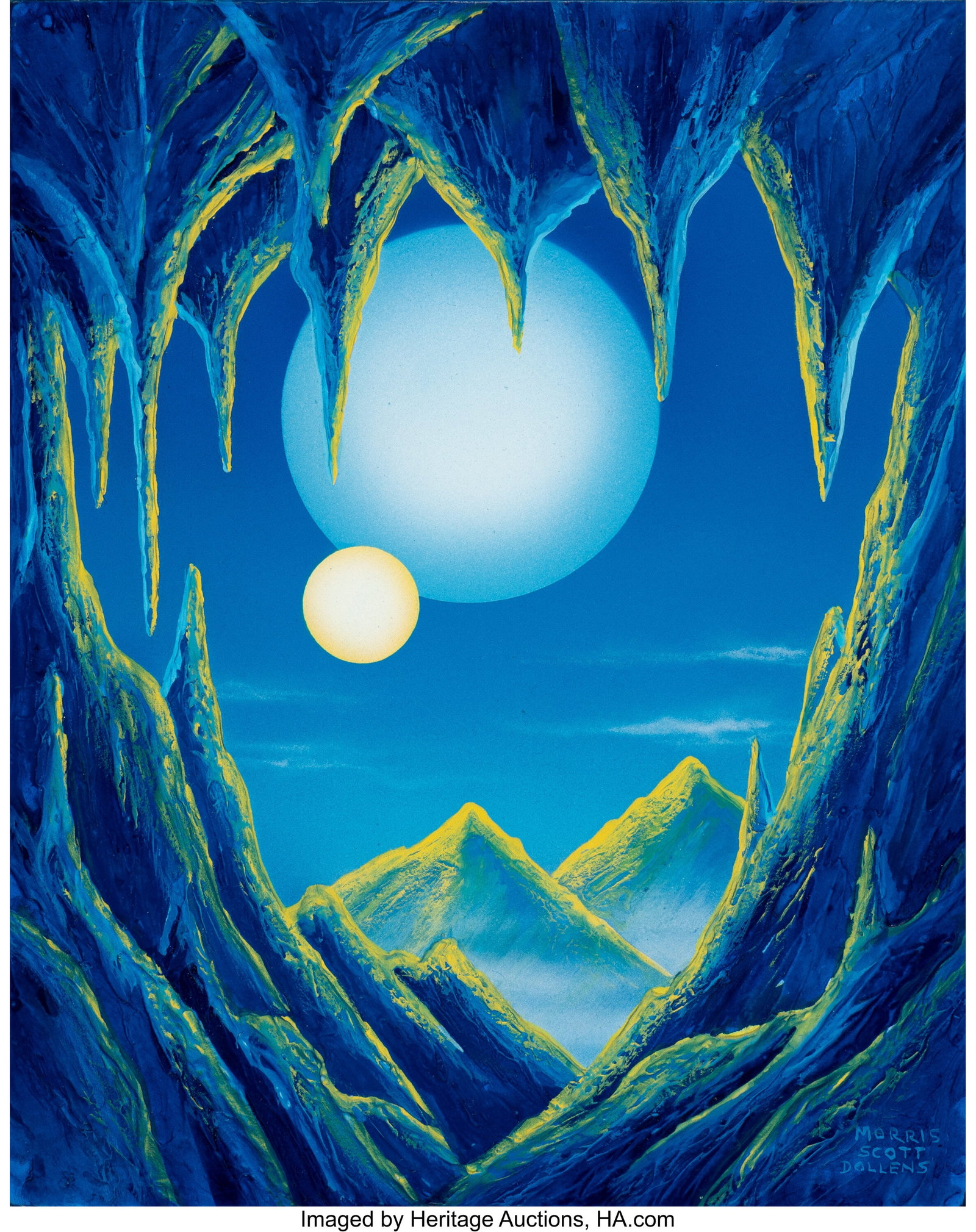 Morris Scott Dollens (American, 1920-1994) Blue  (1 of 3)