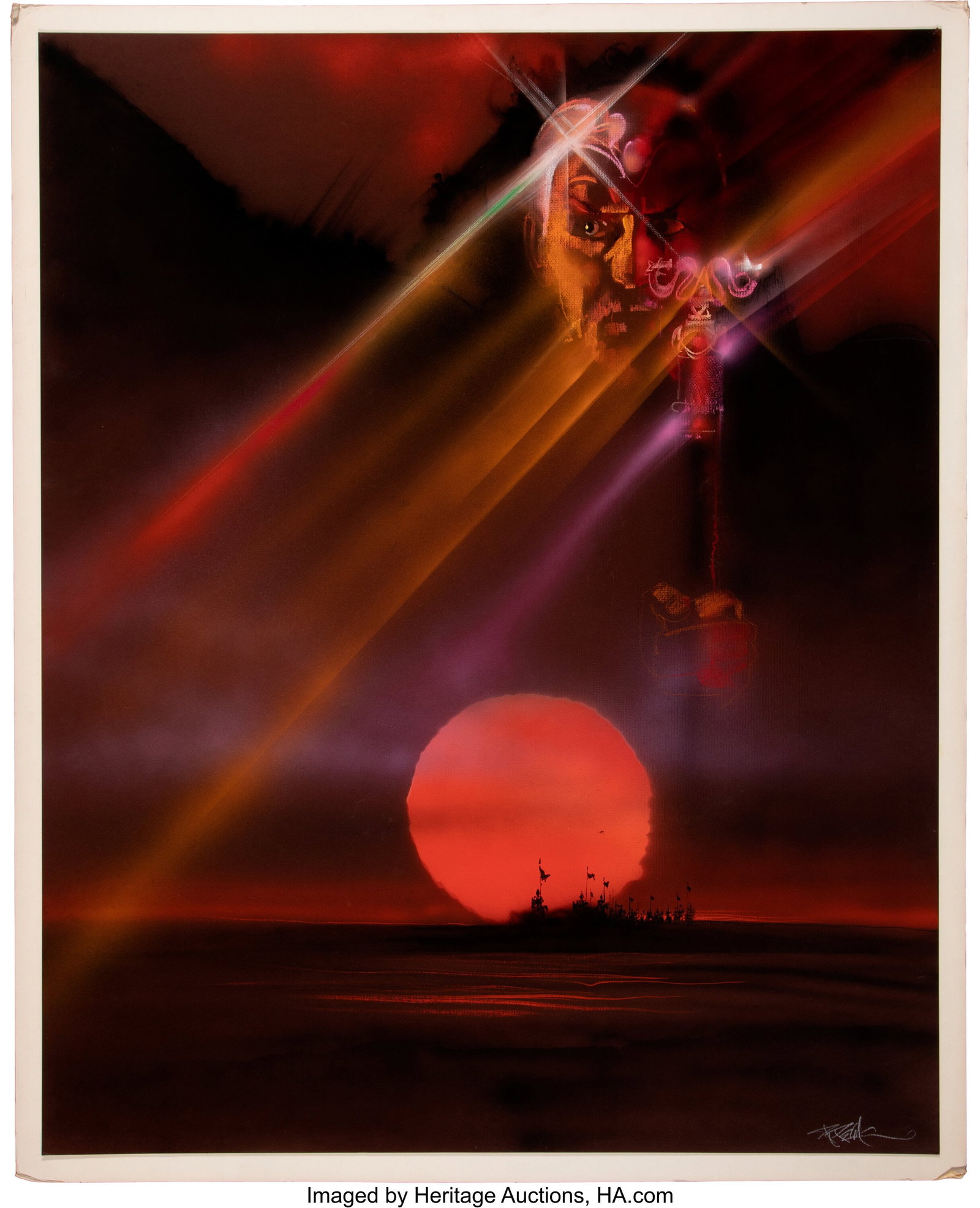 Robert Peak (American, 1927-1992) Excalibur orig (1 of 2)