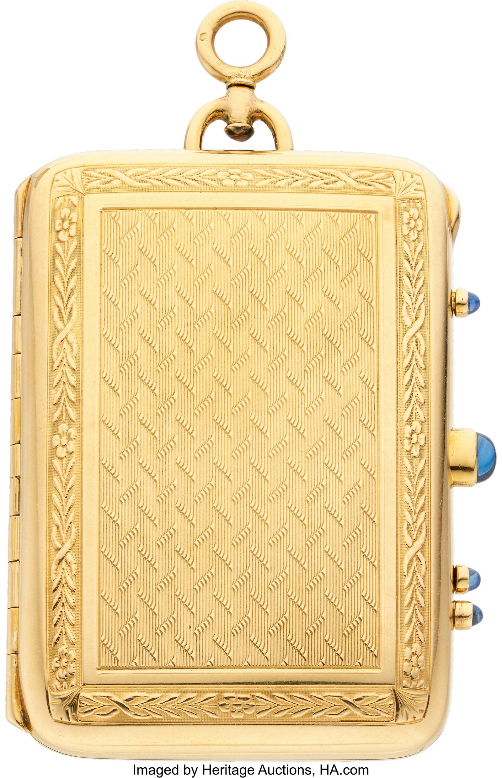Mappin & Webb Art Deco Sapphire, Gold Necessaire (1 of 6)