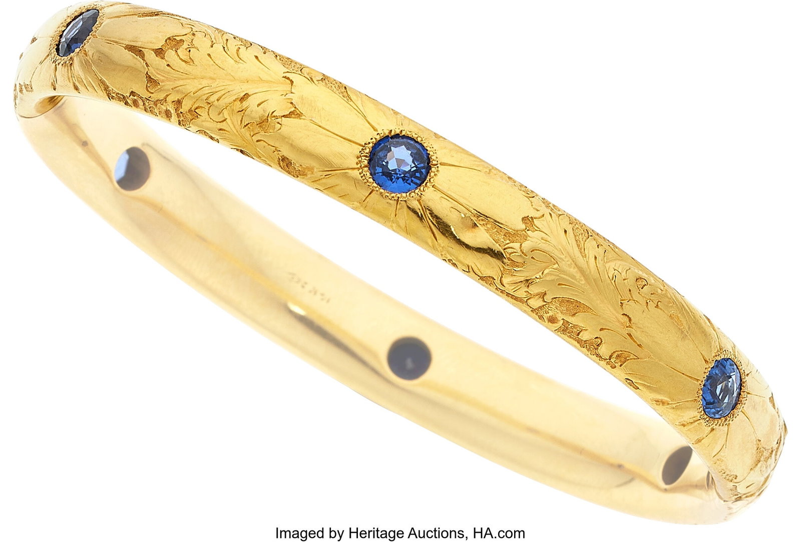 Antique Sapphire, Gold Bracelet Stones: Round-s (1 of 1)