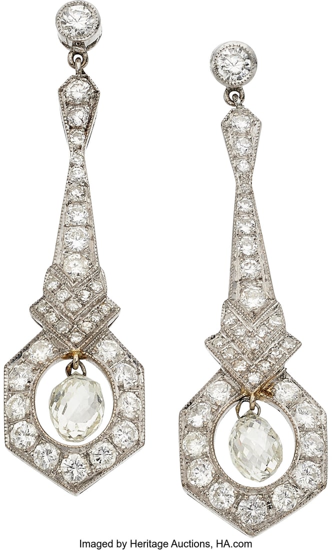 Diamond, White Gold Earrings Stones: Full and s (1 of 1)