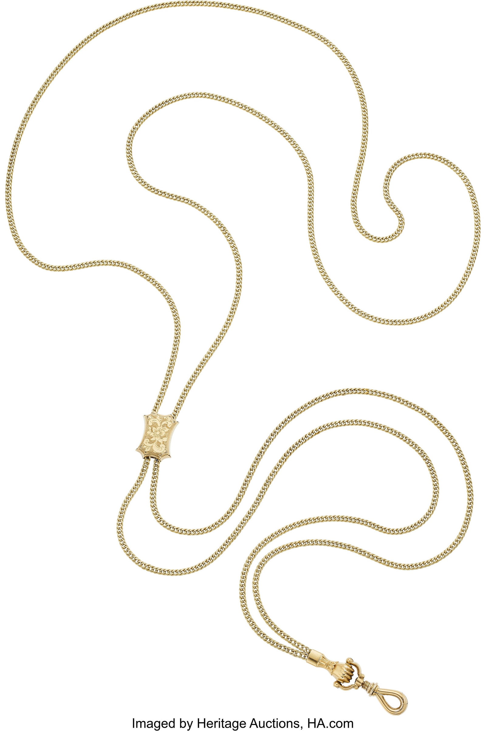 Antique Gold Guard Chain / Necklace Metal: 14k  (1 of 1)