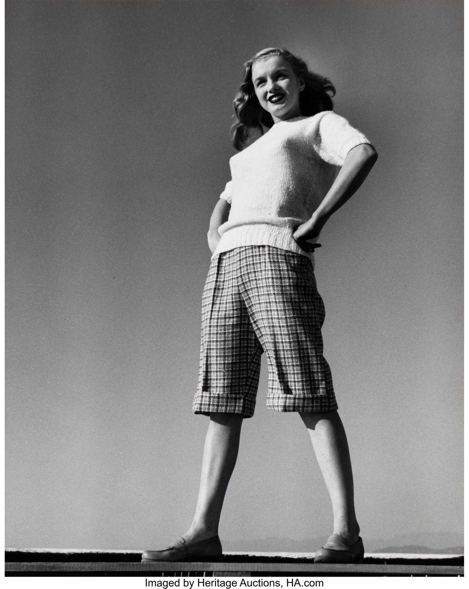 Joseph Jasgur (American, 1919-2009) Norma Jeane,: Joseph Jasgur (American, 1919-2009) Norma Jeane, Hollywood Hills, 1946 Gelatin silver print, printed 1987 9-3/8 x 7-3/8 inches (23.8 x 18.7