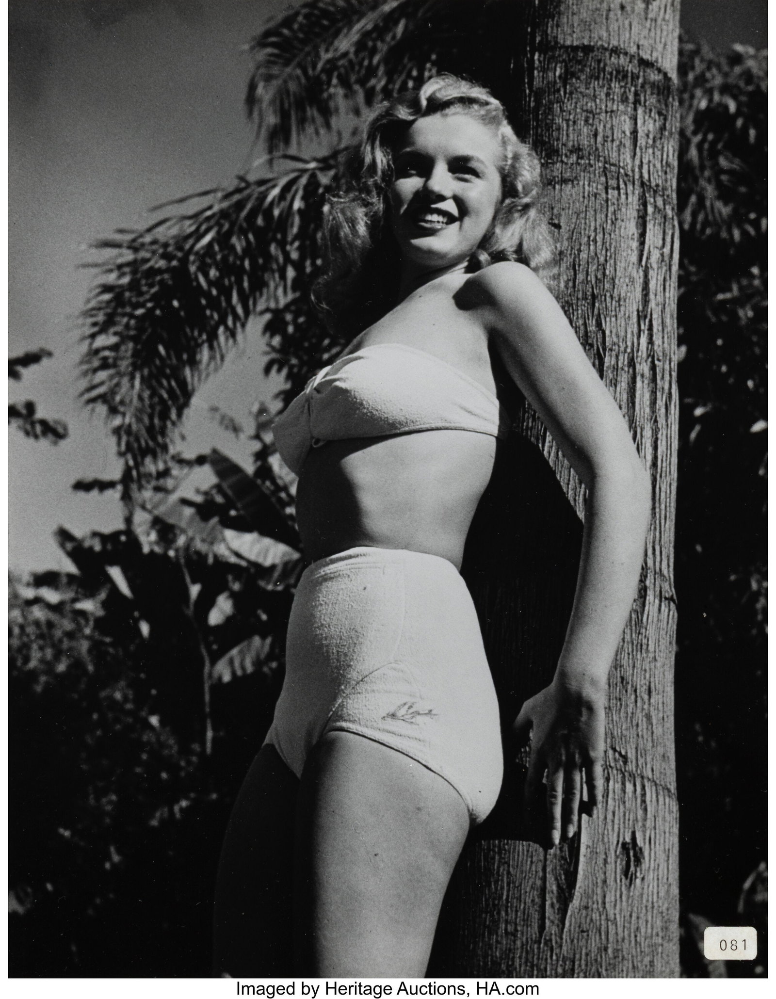 Joseph Jasgur (American, 1919-2009) Marilyn Monr: Joseph Jasgur (American, 1919-2009) Marilyn Monroe at Ambassador Hotel (2 works), 1946 Gelatin silver prints, one ferrotyped and one printed later 7-1/2 x 9-1