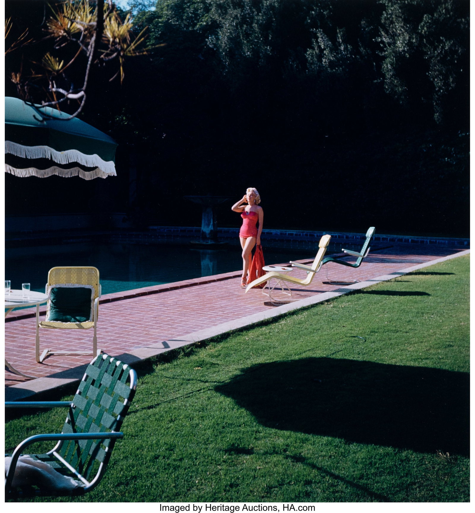 Harold Lloyd (American, 1893-1971) Pull Up a Cha: Harold Lloyd (American, 1893-1971) Pull Up a Chair, 1953 Digital pigment print, printed later 17-1/2 x 16 inches (44.5 x 40.6 cm) (image&rp