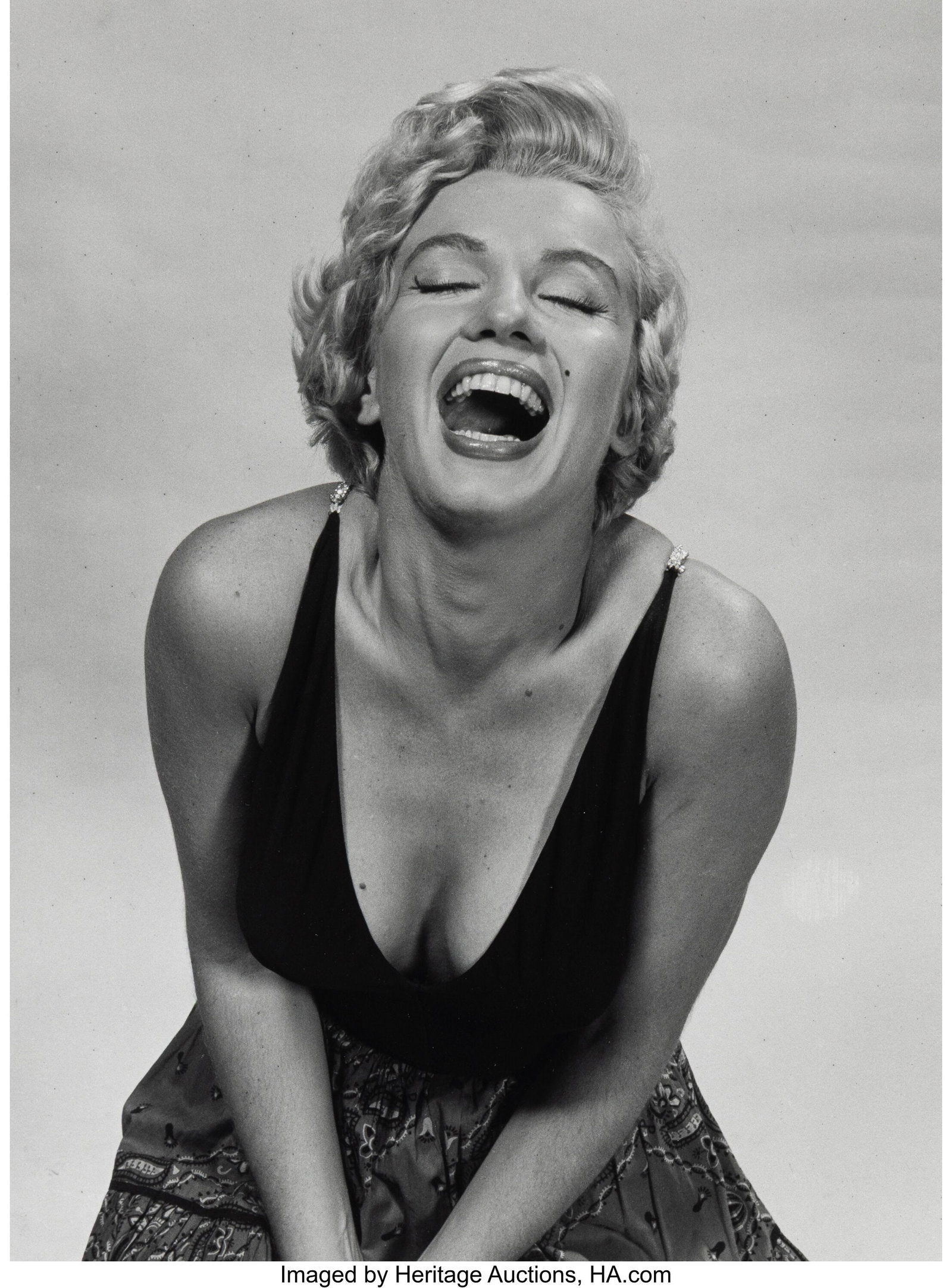 Philippe Halsman (American, 1906-1979) Marilyn M: Philippe Halsman (American, 1906-1979) Marilyn Monroe Laughing, 1954 Gelatin silver print, printed later 13-1/4 x 9-3/4 inches (33.7 x 24.8 cm&rp