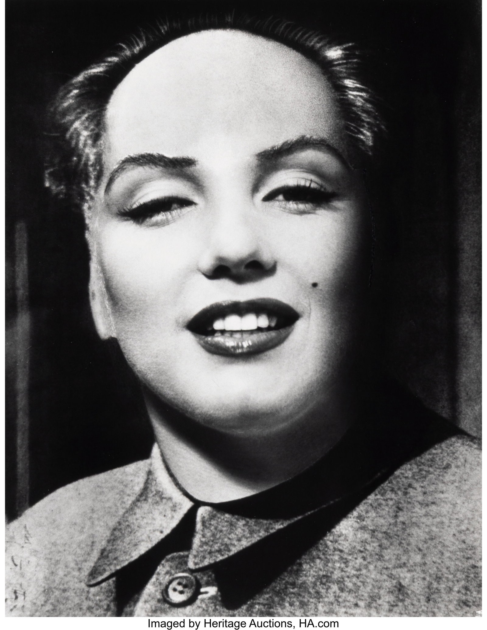 Philippe Halsman (American, 1906-1979) Marilyn a: Philippe Halsman (American, 1906-1979) Marilyn as Mao, 1952 Gelatin silver print, printed 1981 12-1/2 x 9-1/4 inches (31.8 x 23.5 cm) (