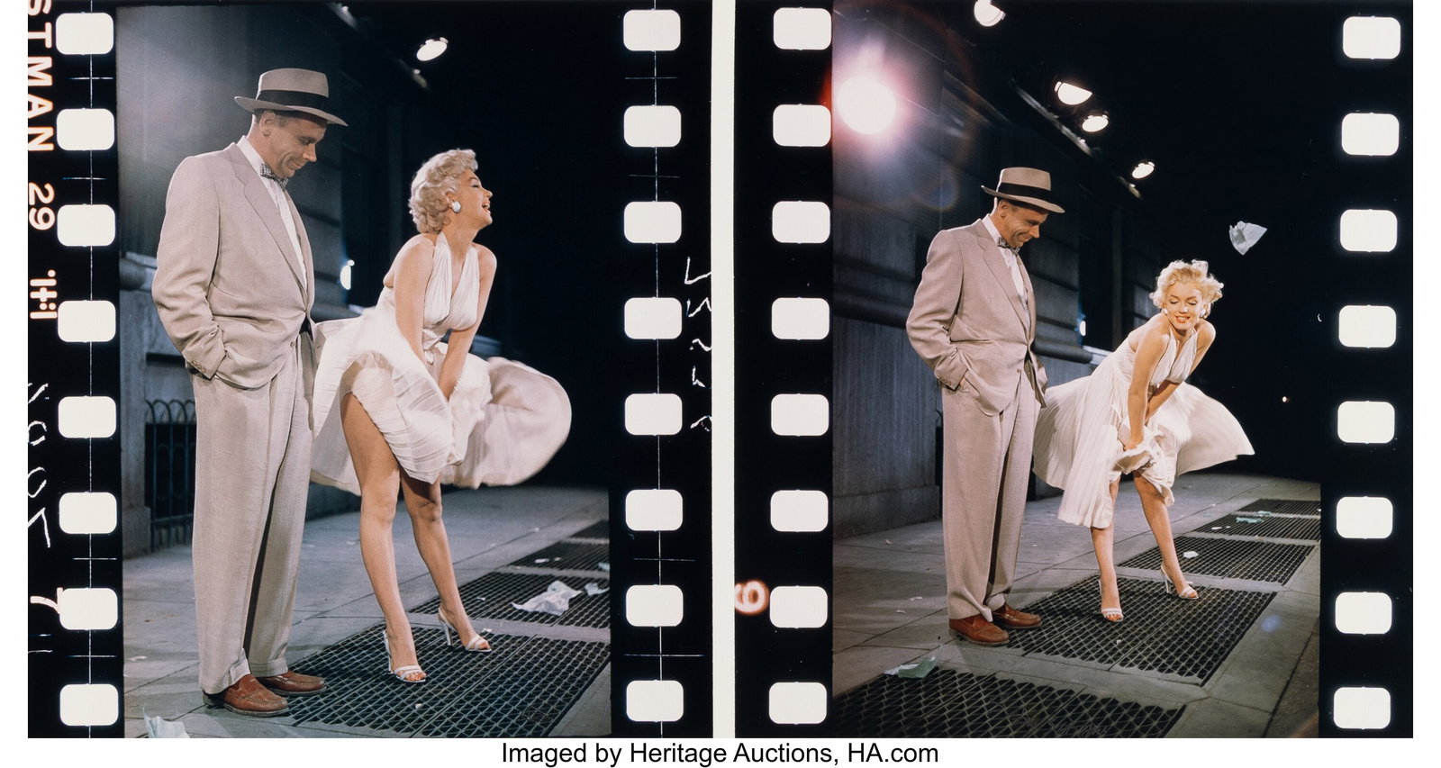 Sam Shaw (American, 1912-1999) Marilyn Monroe an: Sam Shaw (American, 1912-1999) Marilyn Monroe and Tom Ewell on the Set of The Seven Year Itch (diptych), 1954 Dye coupler print, printed 1993 12-1/2 x 11-1&so