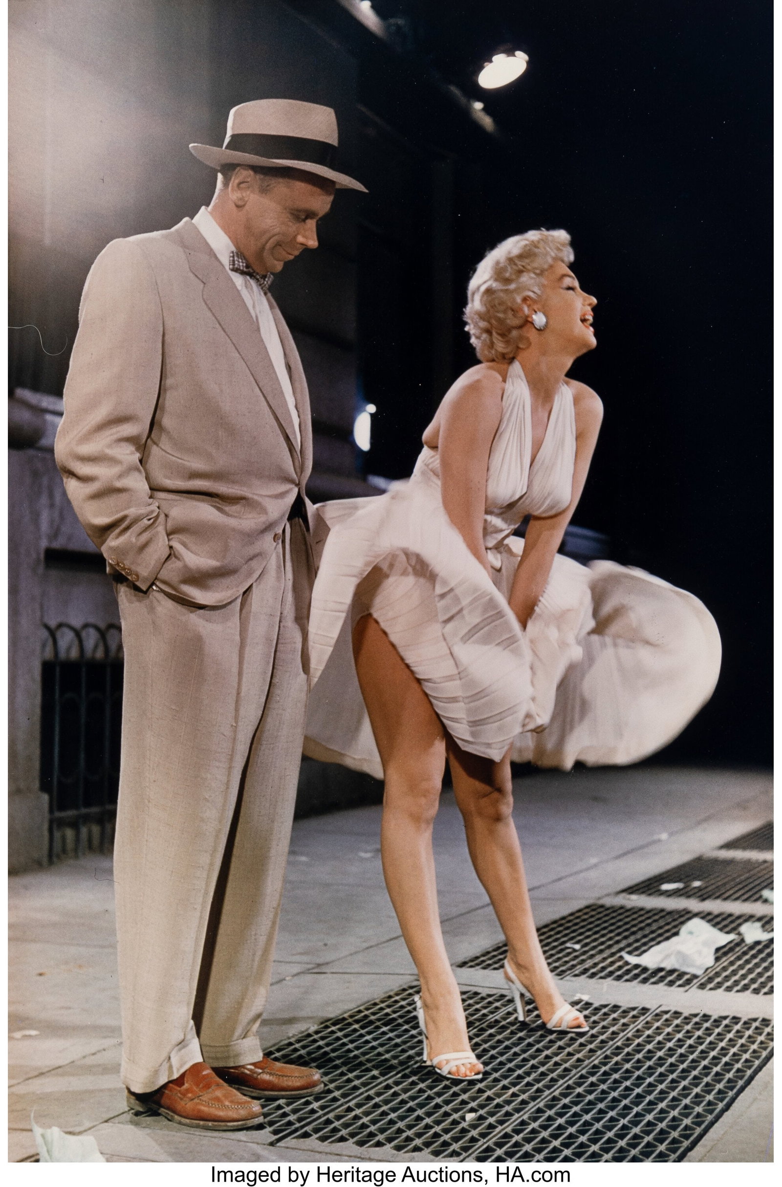 Sam Shaw (American, 1912-1999) Marilyn Monroe an: Sam Shaw (American, 1912-1999) Marilyn Monroe and Tom Ewell on the Set of The Seven Year Itch, 1954 Dye coupler print, printed later 24 x 20 inches (61.0 x 50&p