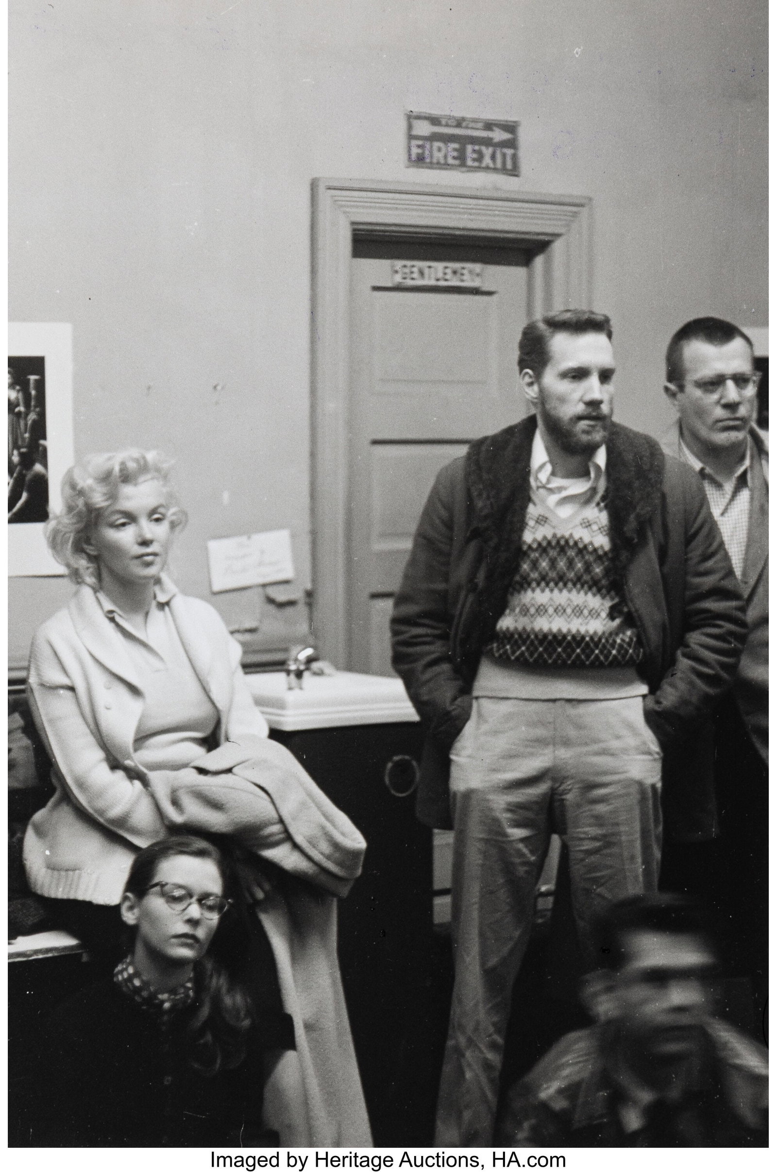 Roy Schatt (American, 1909-2002) Marilyn Monroe : Roy Schatt (American, 1909-2002) Marilyn Monroe with Susan Strasberg, Actor's Studio, 1955 Gelatin silver print 9-1/2 x 6-1/4 inches (24.1 x 15.9