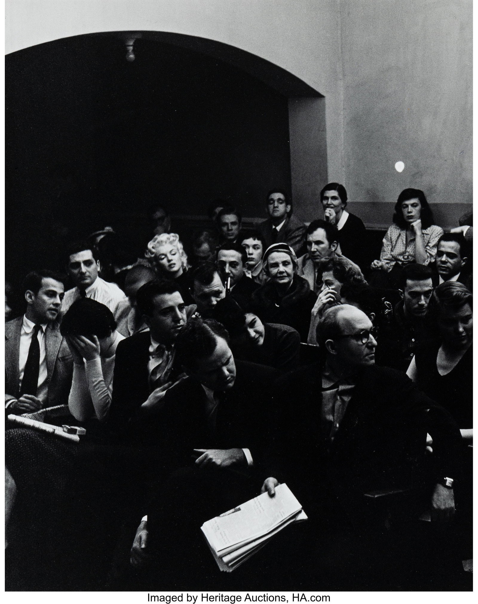 Roy Schatt (American, 1909-2002) Marilyn Monroe,: Roy Schatt (American, 1909-2002) Marilyn Monroe, Actor's Studio, 1955 Gelatin silver print 18-3/4 x 14-3/4 inches (47.6 x 37.5 cm) (ima