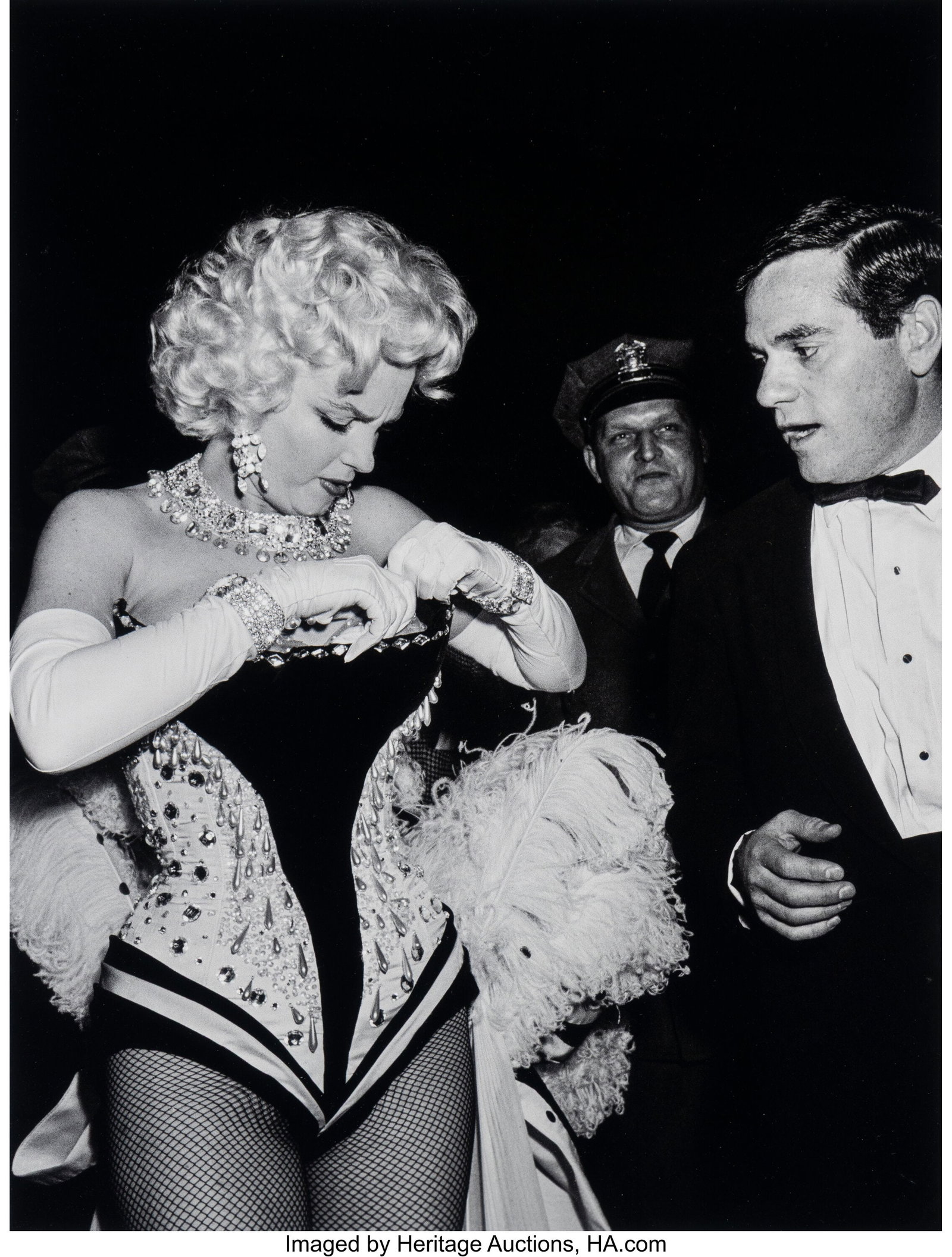 Marvin Scott (American) Marilyn Monroe with Milt: Marvin Scott (American) Marilyn Monroe with Milton Green at the Ringling Brother''s Circus Charity gala, 1955 Digital pigment print, printed later 14-1/4 x 11 inches (36