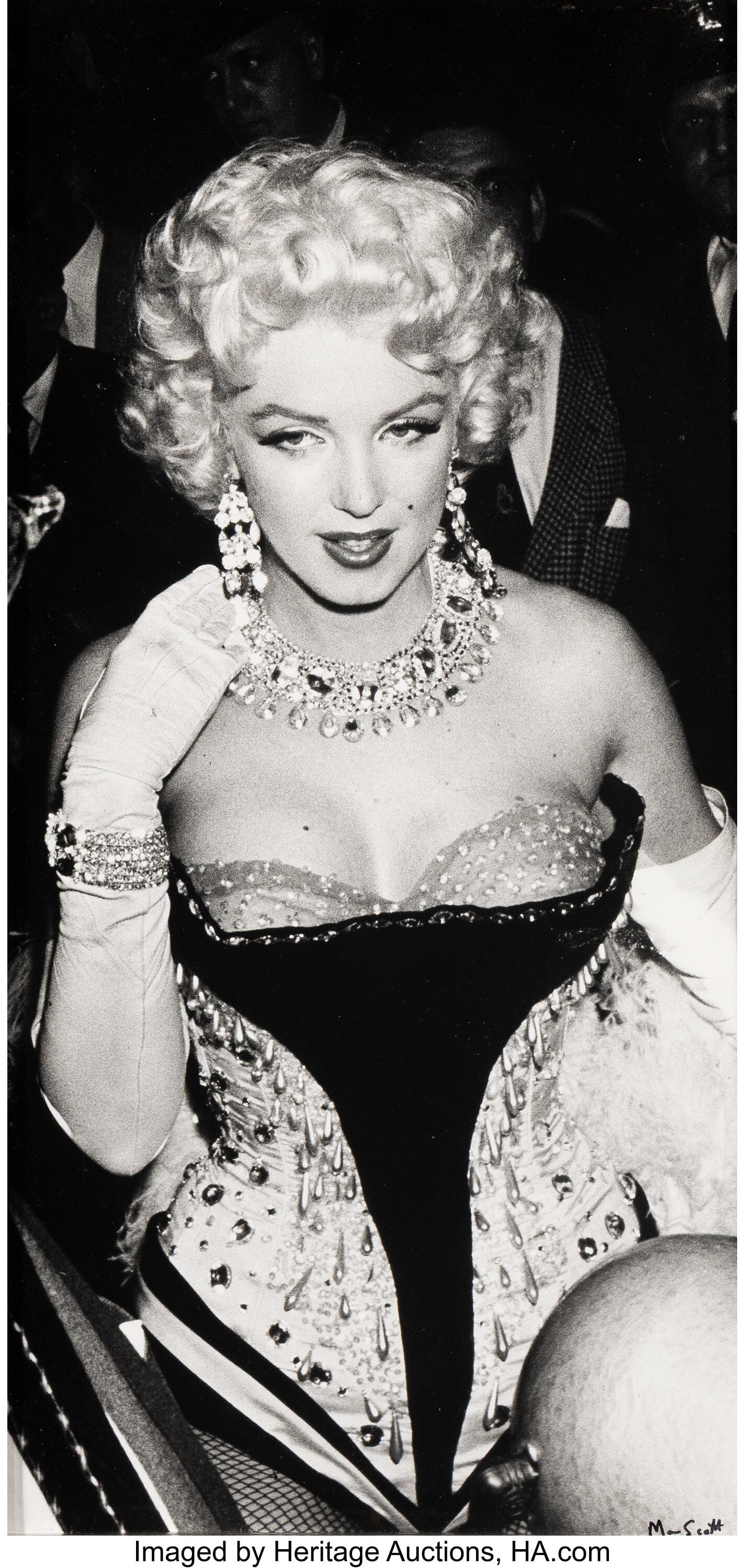 Marvin Scott (American) Marilyn Monroe at the Ri: Marvin Scott (American) Marilyn Monroe at the Ringling Brother's Circus, 1955 Gelatin silver print 10 x 20 inches (25.4 x 50.8 cm) (image/sheet) S