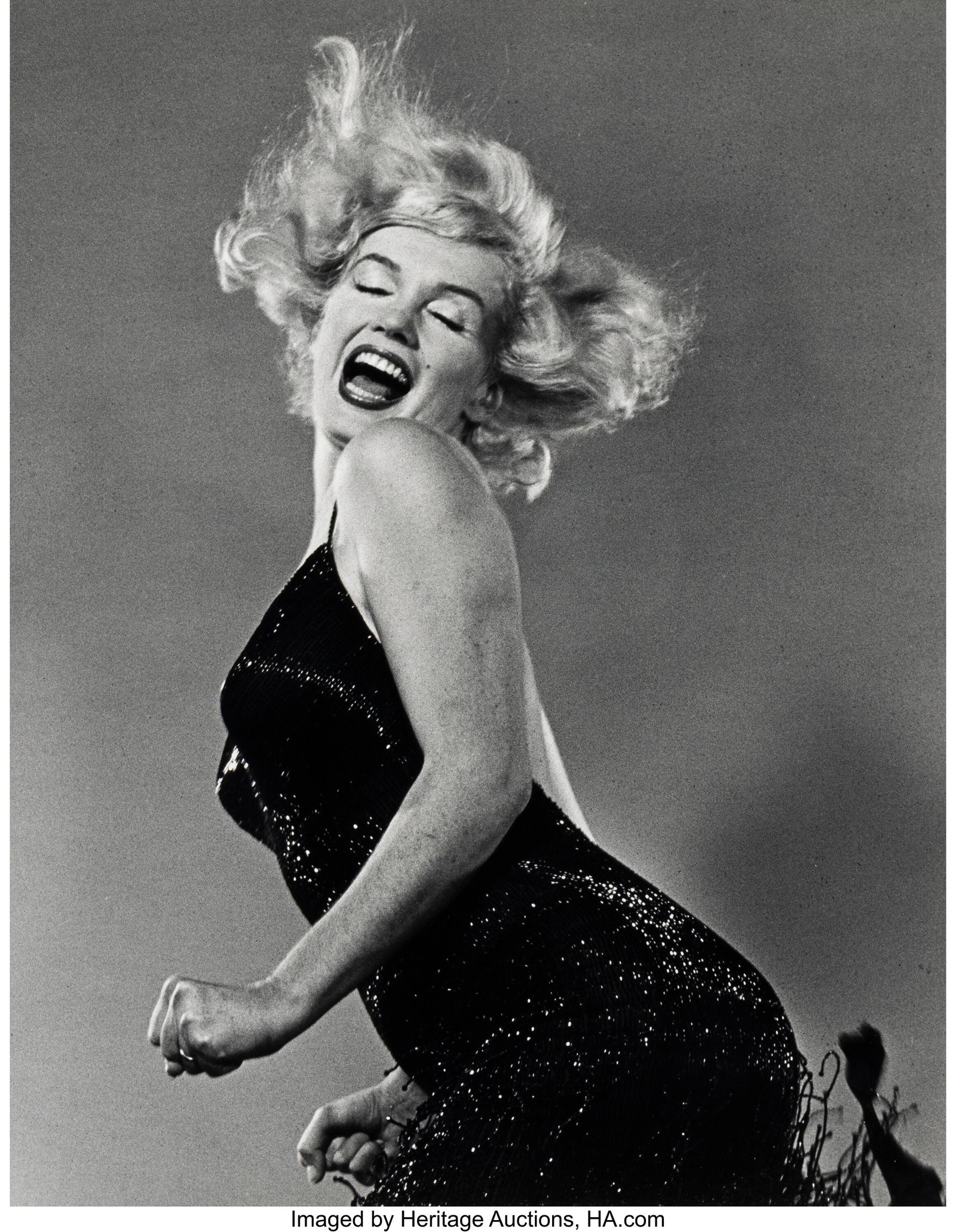 Philippe Halsman (American, 1906-1979) Marilyn M: Philippe Halsman (American, 1906-1979) Marilyn Monroe Jumping, 1959 Gelatin silver print, printed 1981 12-1/2 x 9-3/4 inches (31.8 x 24.8 cm&rpar