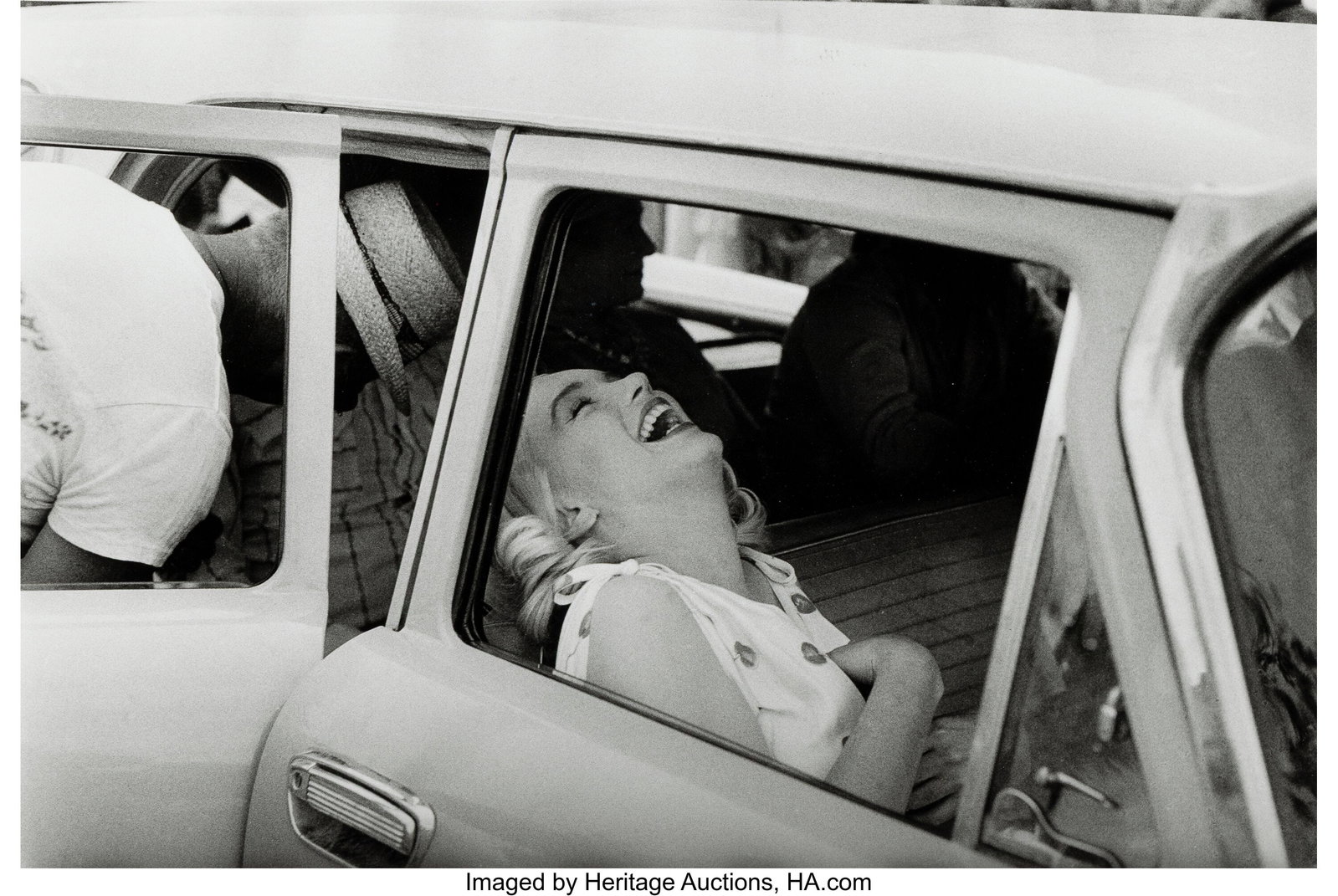 Ernst Haas (American/Austrian, 1921-1986) Marily: Ernst Haas (American/Austrian, 1921-1986) Marilyn Monroe on the set of "The Misfits", 1960 Gelatin silver print, printed 2025 12-7/8 x 18-7/8 inches (32&pe