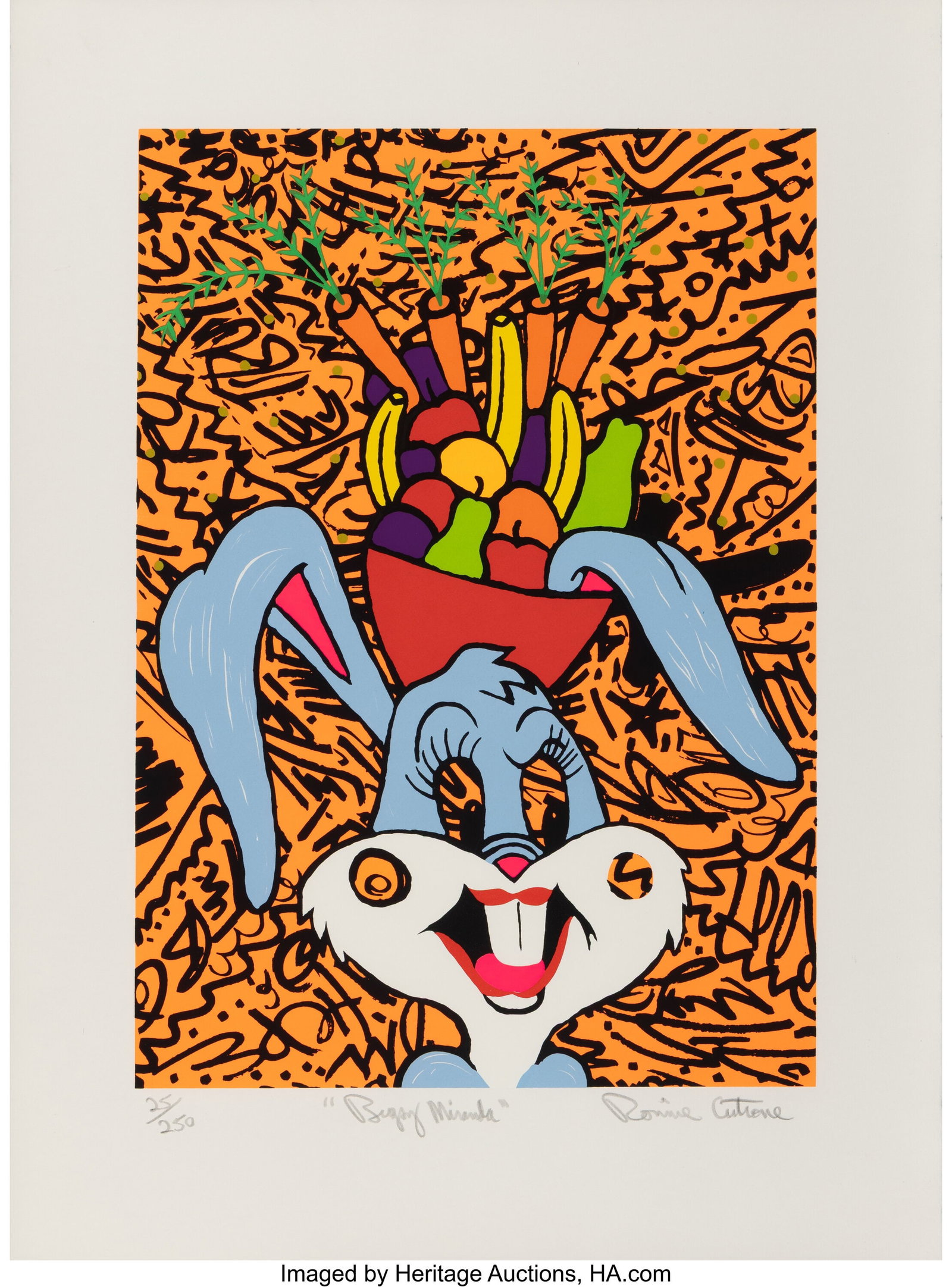 Ronnie Cutrone (1948-2013) Bugsy Miranda Screenp (1 of 1)