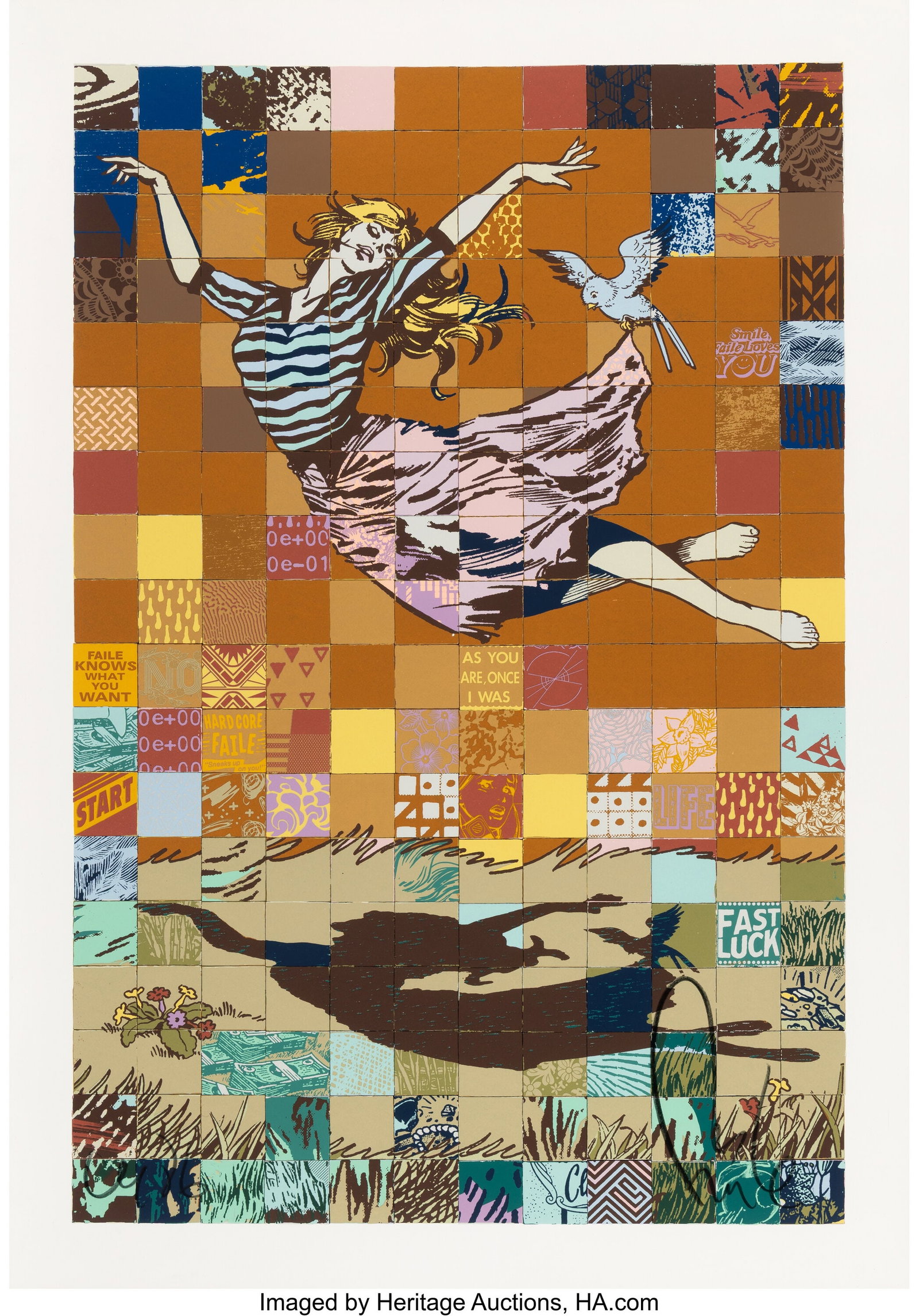 FAILE (b. 1975) Falling For FAILE, 2017 Screenpr (1 of 2)