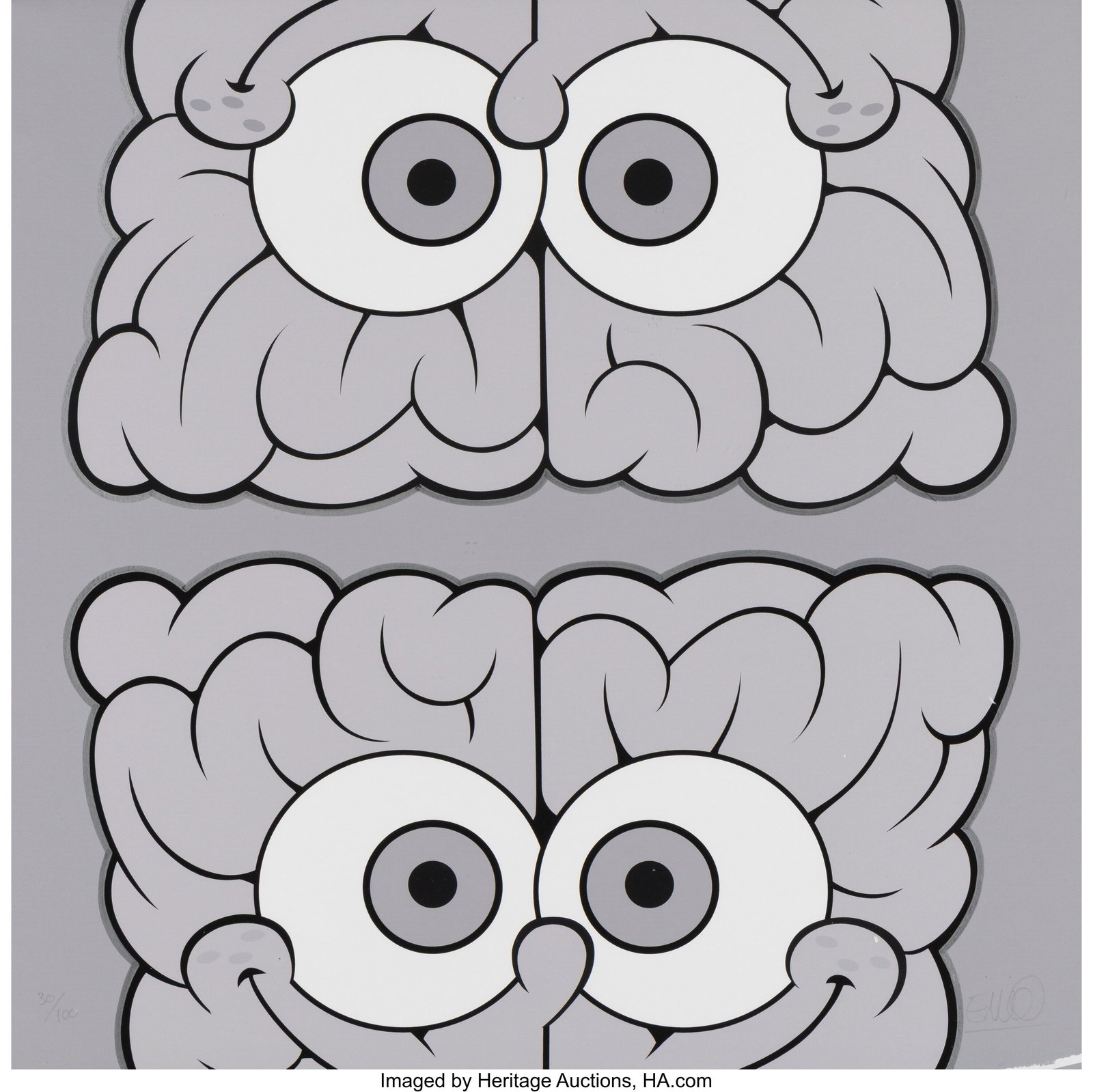 Emilio Garcia (b. 1981) Sponge Brain Upside Down (1 of 2)