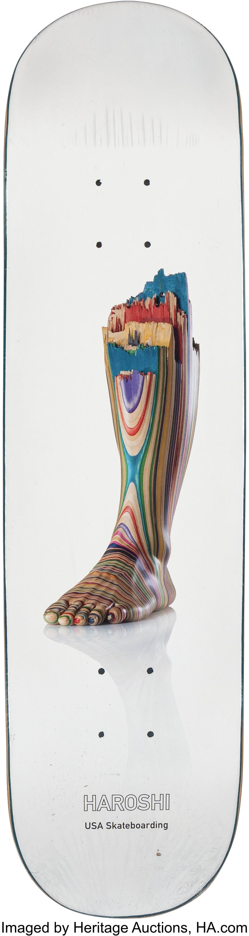 Haroshi X USA Skateboarding Injury, 2020 Offset : Haroshi X USA Skateboarding Injury, 2020 Offset lithograph in colors on skate deck 32 x 8 inches (81.3 x 20.3 cm) HID03101062020 © 2026 Heritage Auctions | All 
