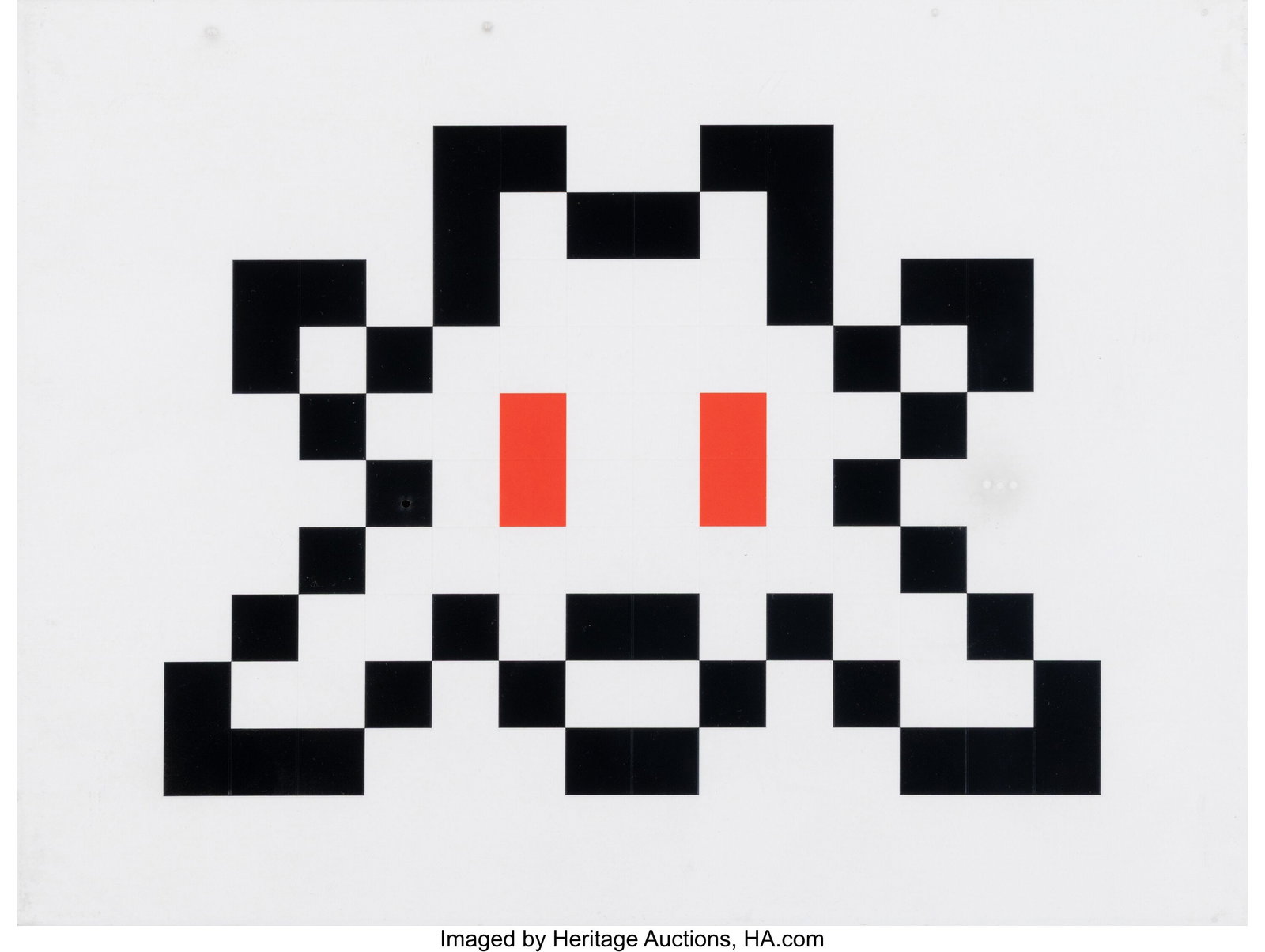 Invader (b. 1969) 3D Little Big Space, 2022 Pain (1 of 3)