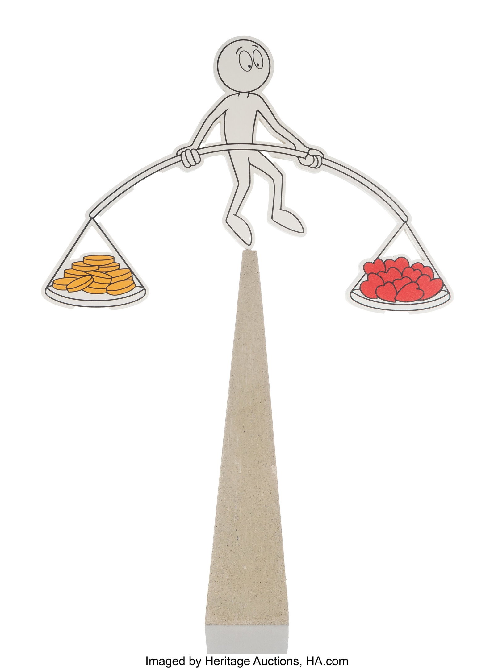 Kai (20th Century) Balancing Act, 2020 Giclée p: Kai (20th Century) Balancing Act, 2020 Giclée print in colors on wood with concrete 17-1/4 x 12 x 3 inches (43.8 x 30.5 x 7.6 cm) HID031010620